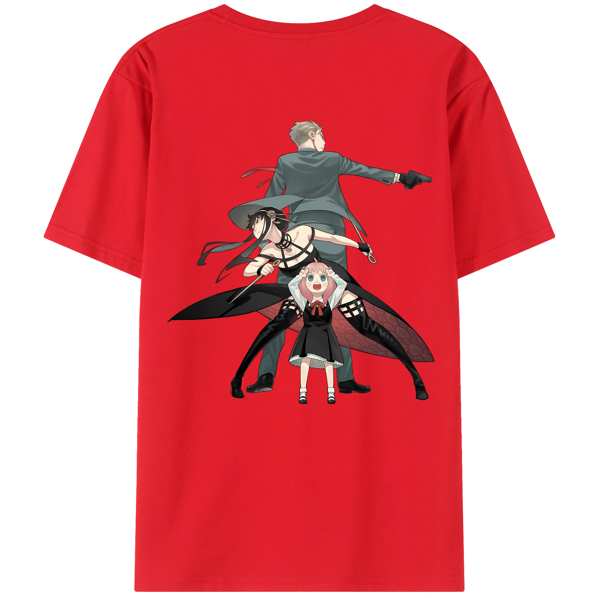 （画像用） SPY×FAMILY间谍家家酒 綿100％半袖Tシャツ（背面プリント）