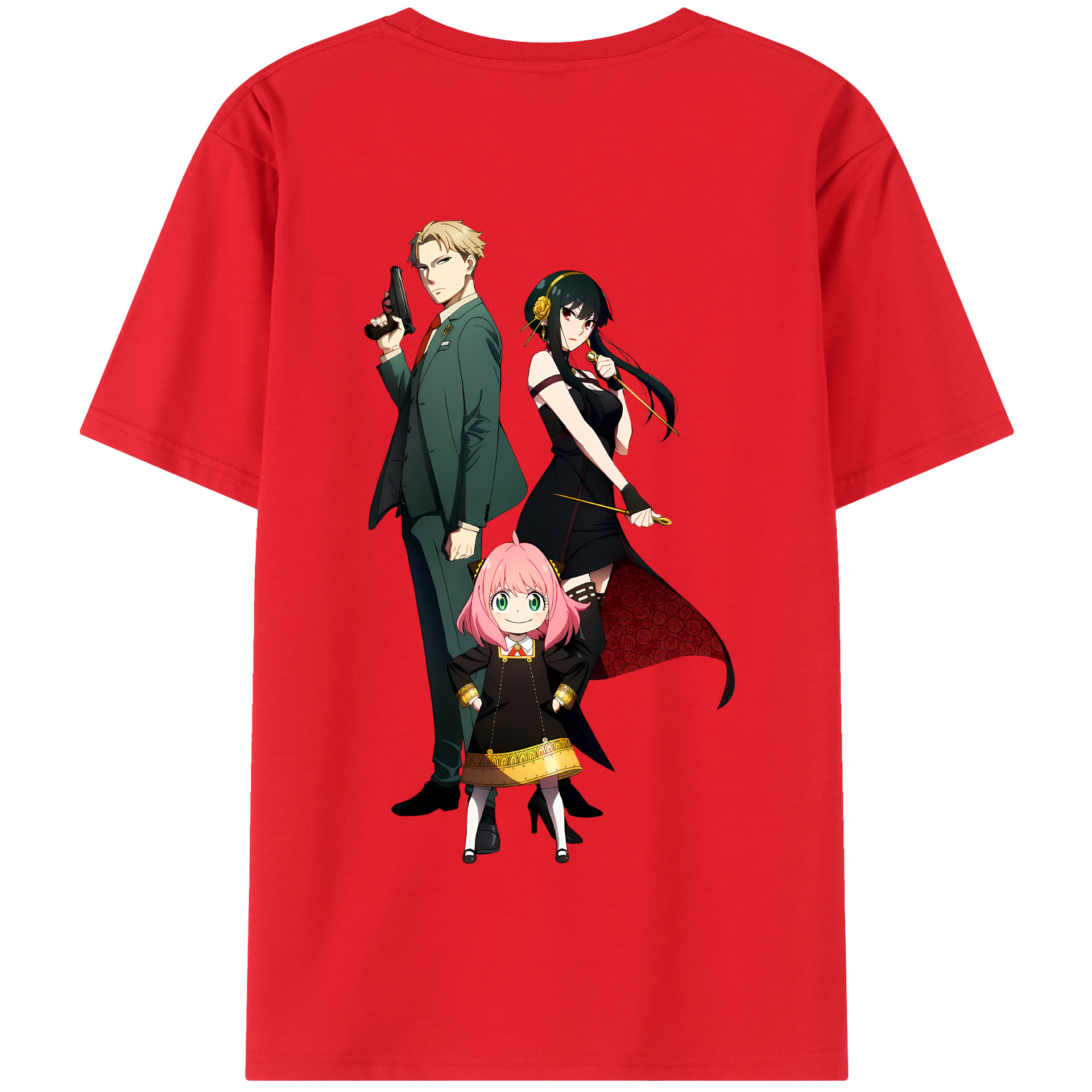 （画像用） SPY×FAMILY间谍家家酒 綿100％半袖Tシャツ（背面プリント）