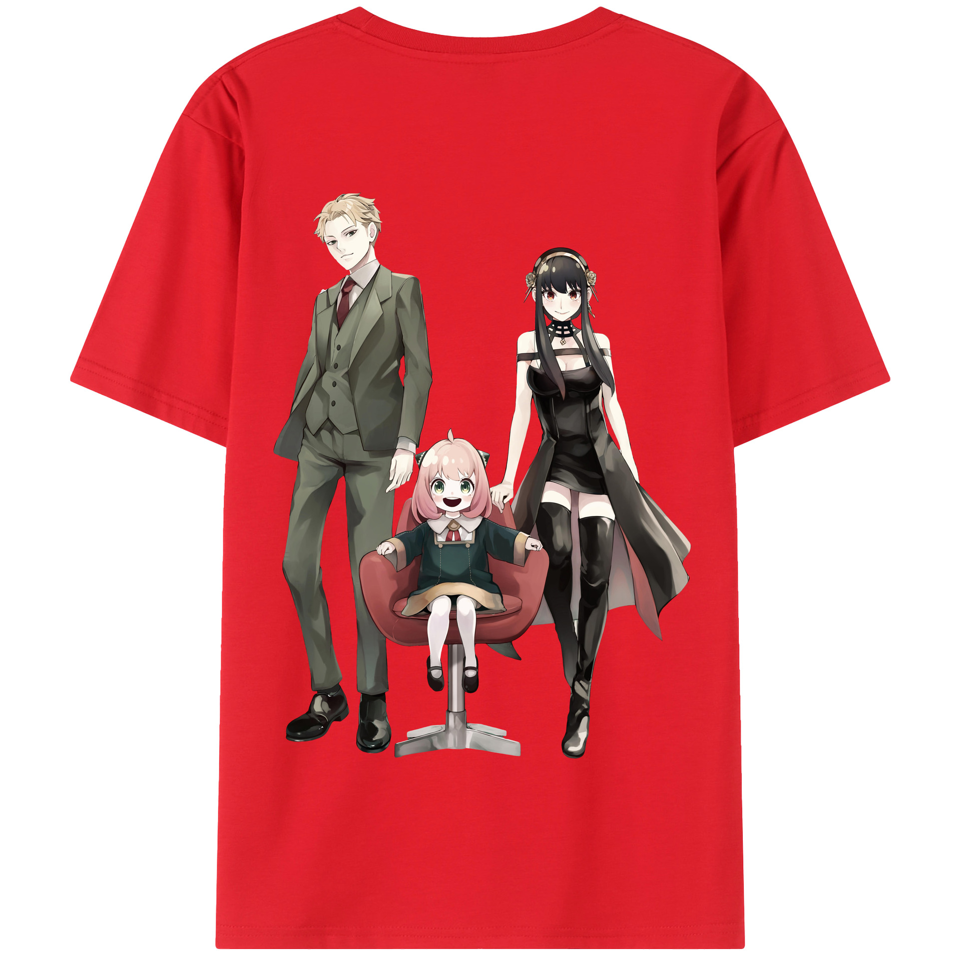 （画像用） SPY×FAMILY间谍家家酒 綿100％半袖Tシャツ（背面プリント）