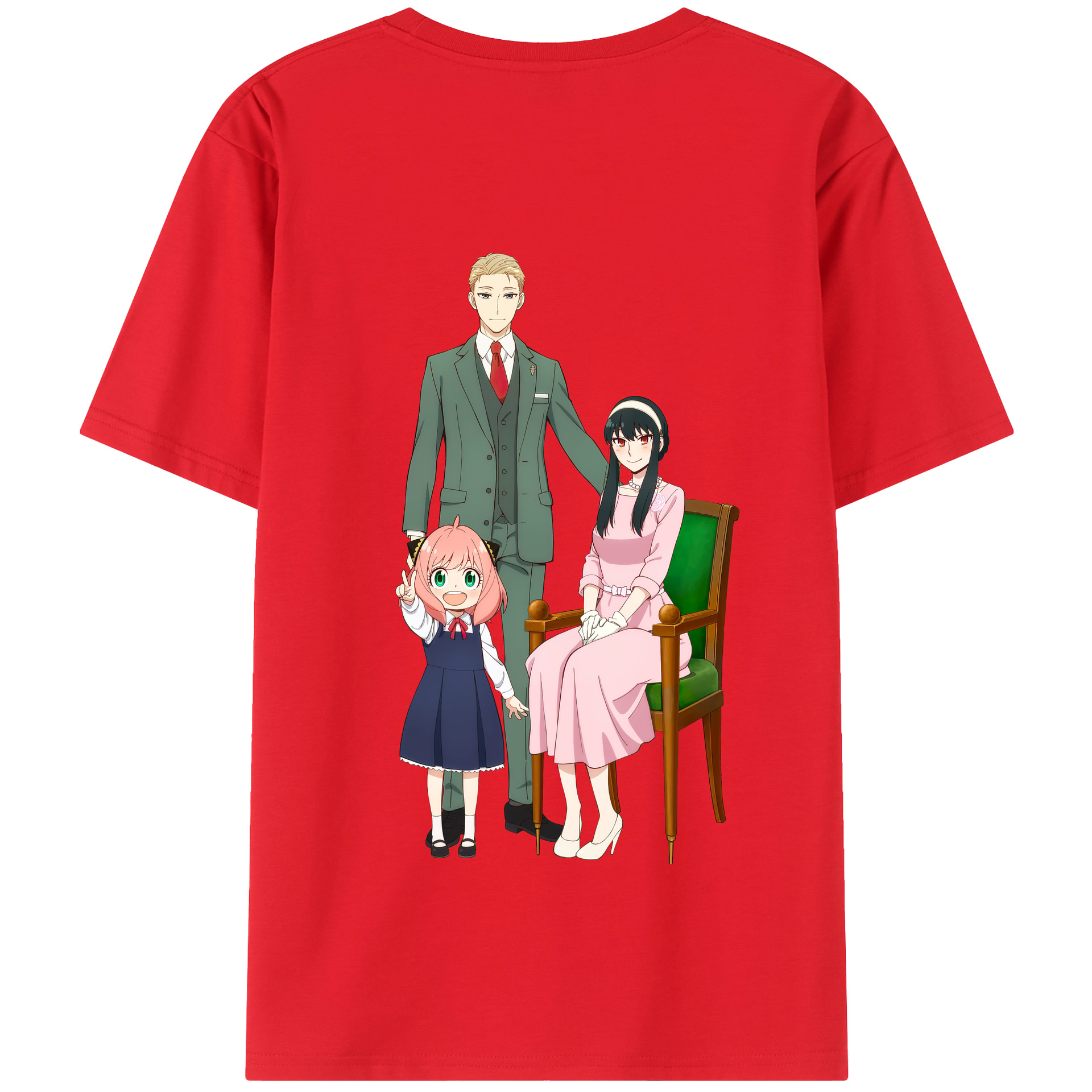 （画像用） SPY×FAMILY间谍家家酒 綿100％半袖Tシャツ（背面プリント）