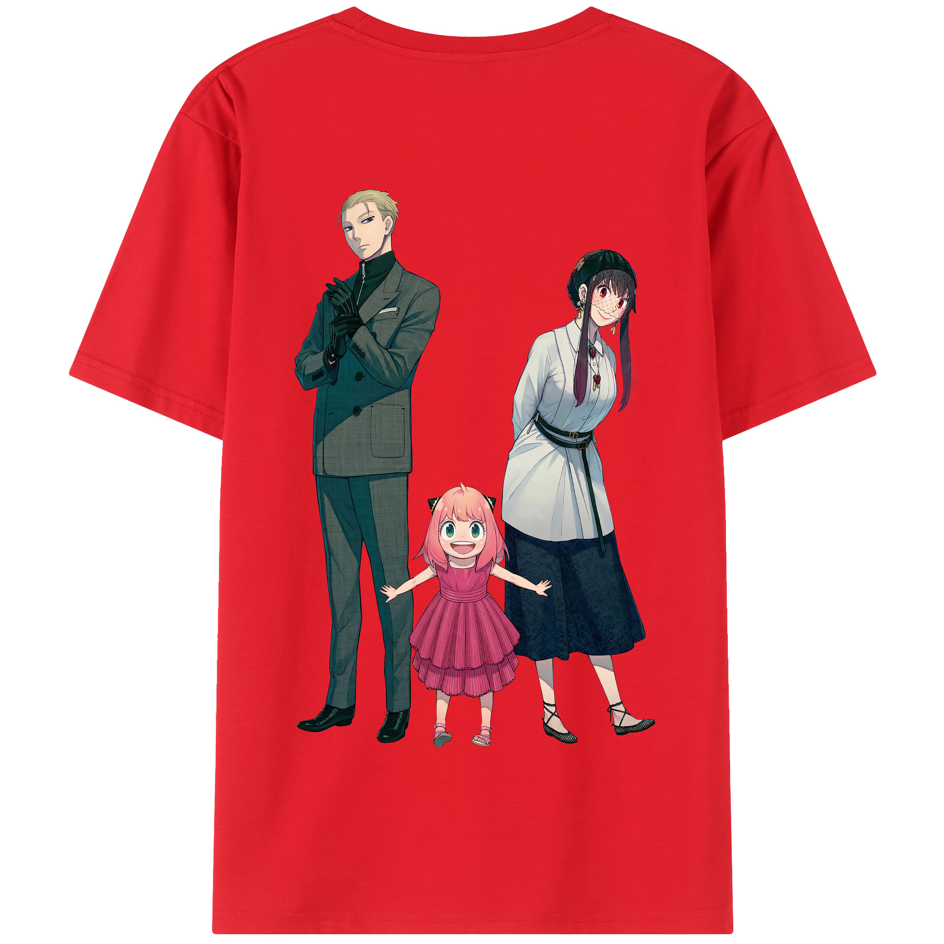 （画像用） SPY×FAMILY间谍家家酒 綿100％半袖Tシャツ（背面プリント）