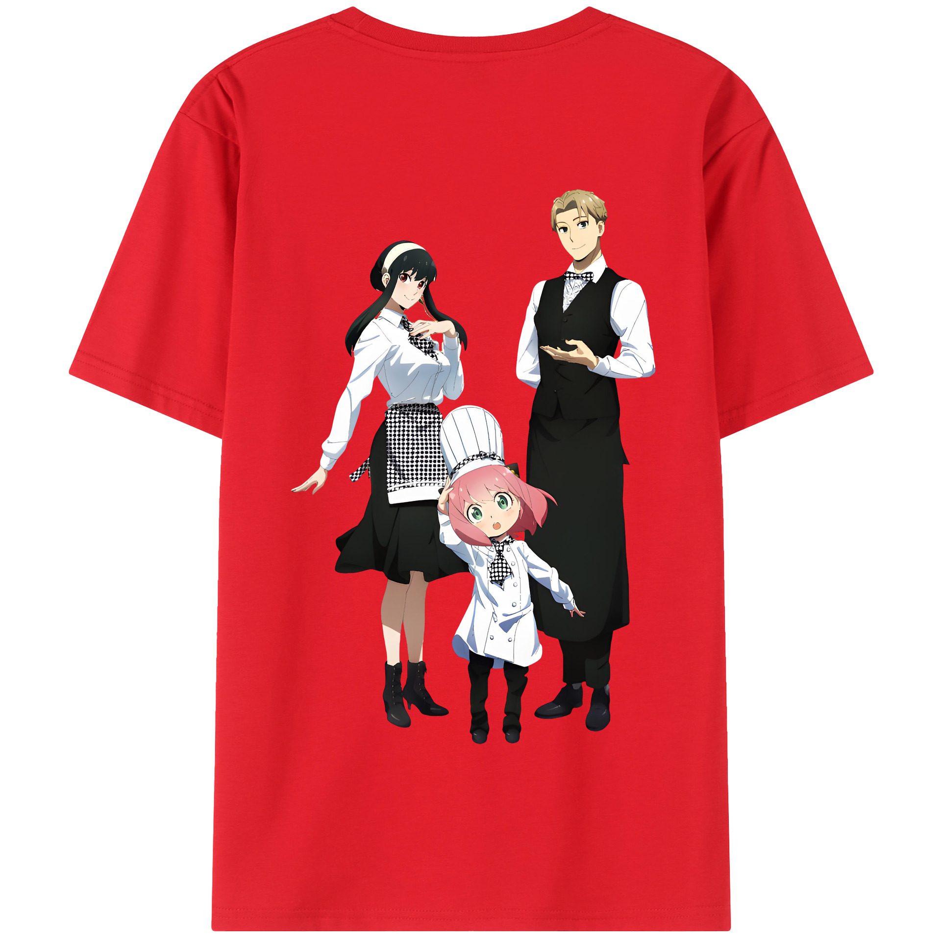（画像用） SPY×FAMILY间谍家家酒 綿100％半袖Tシャツ（背面プリント）