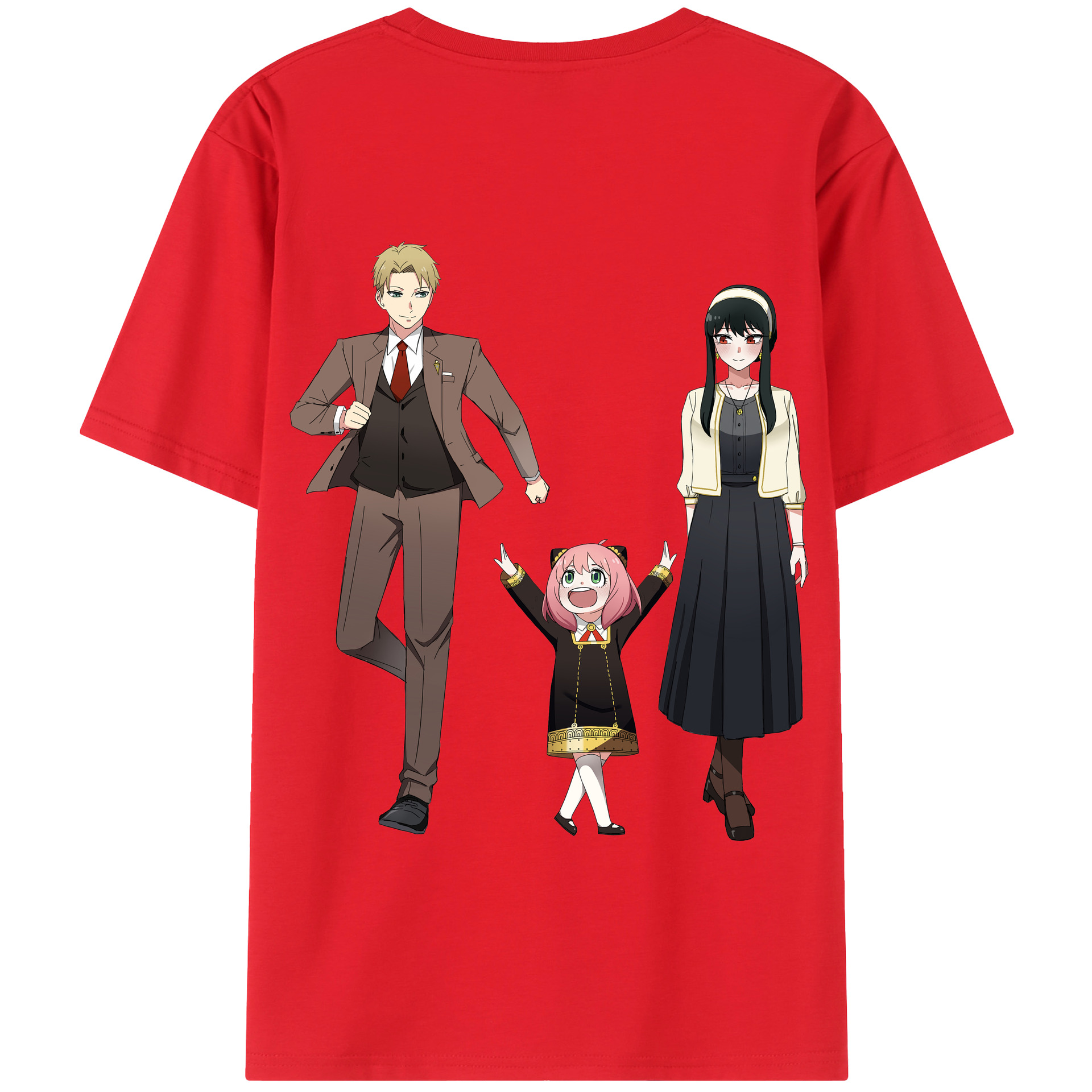 （画像用） SPY×FAMILY间谍家家酒 綿100％半袖Tシャツ（背面プリント）
