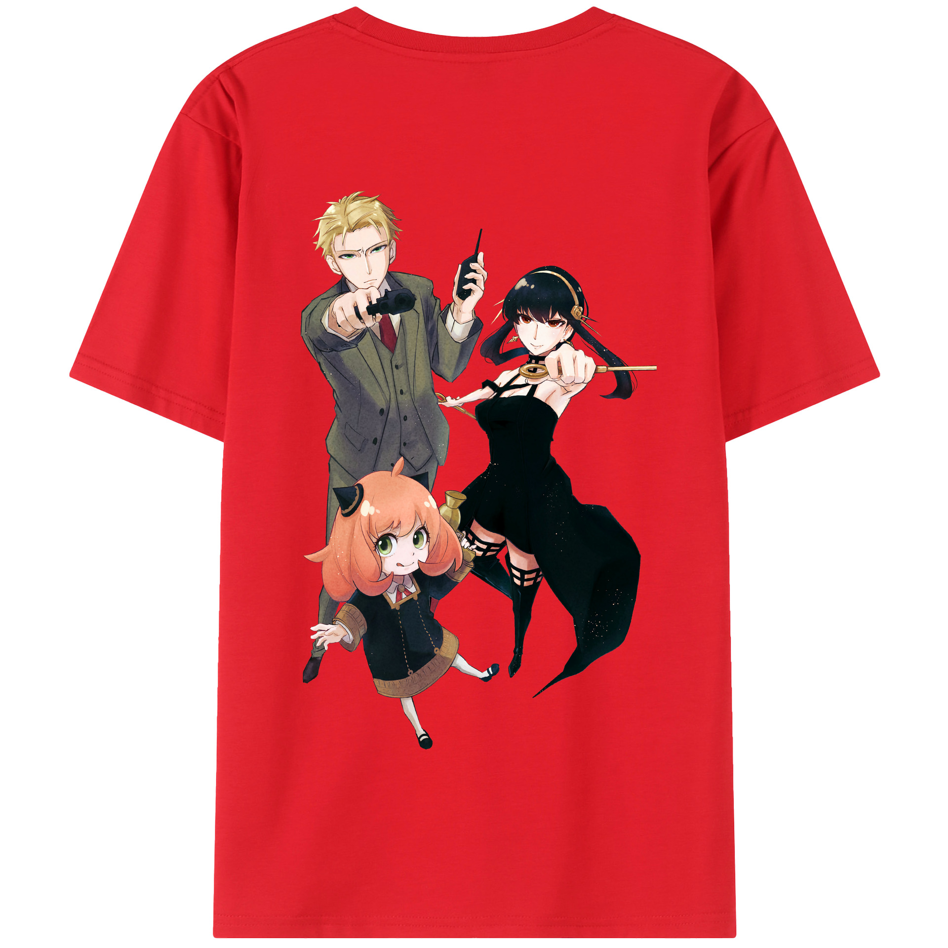 （画像用） SPY×FAMILY间谍家家酒 綿100％半袖Tシャツ（背面プリント）