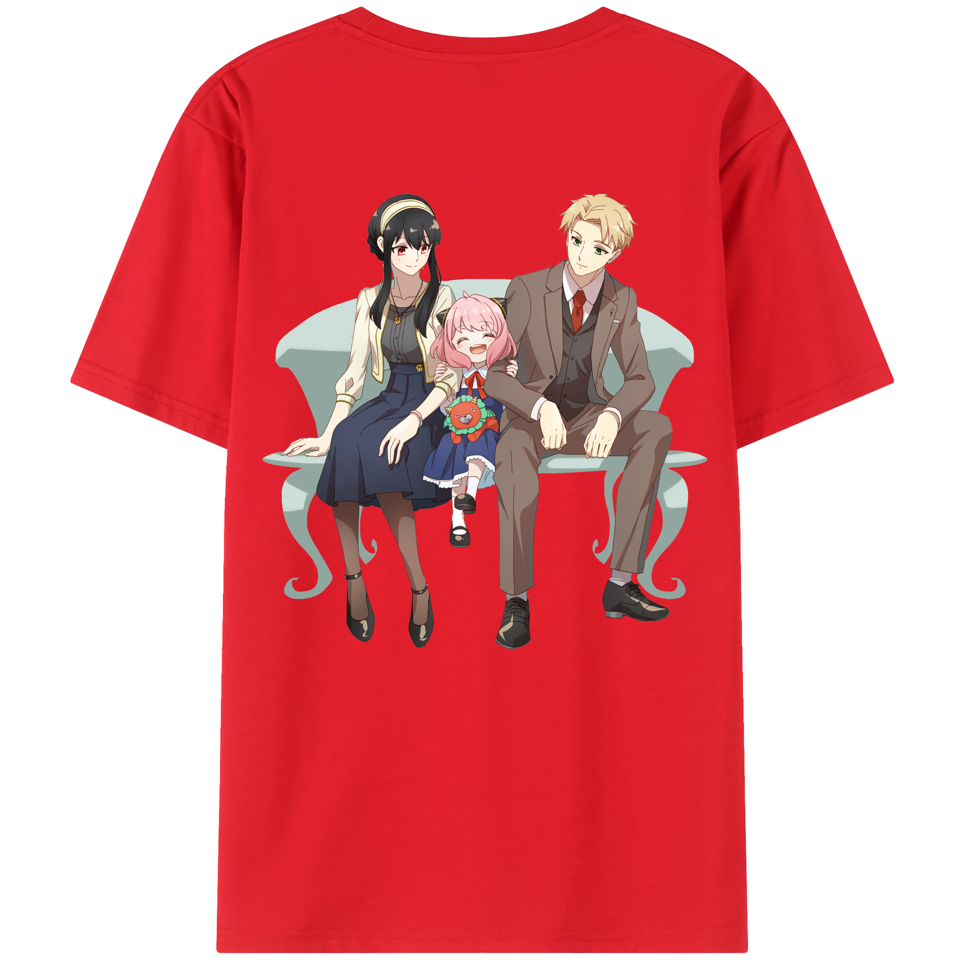 （画像用） SPY×FAMILY间谍家家酒 綿100％半袖Tシャツ（背面プリント）