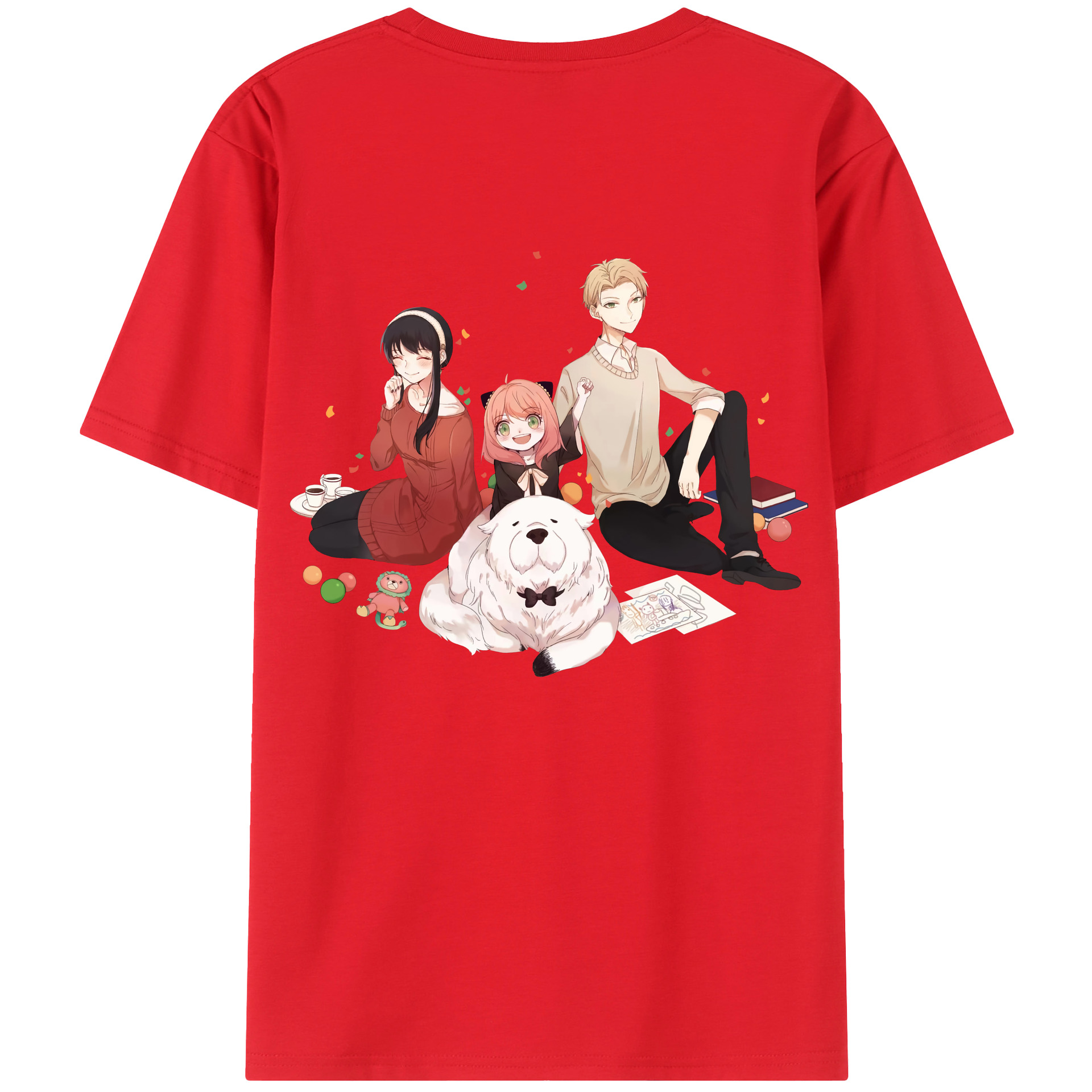 （画像用） SPY×FAMILY间谍家家酒 綿100％半袖Tシャツ（背面プリント）