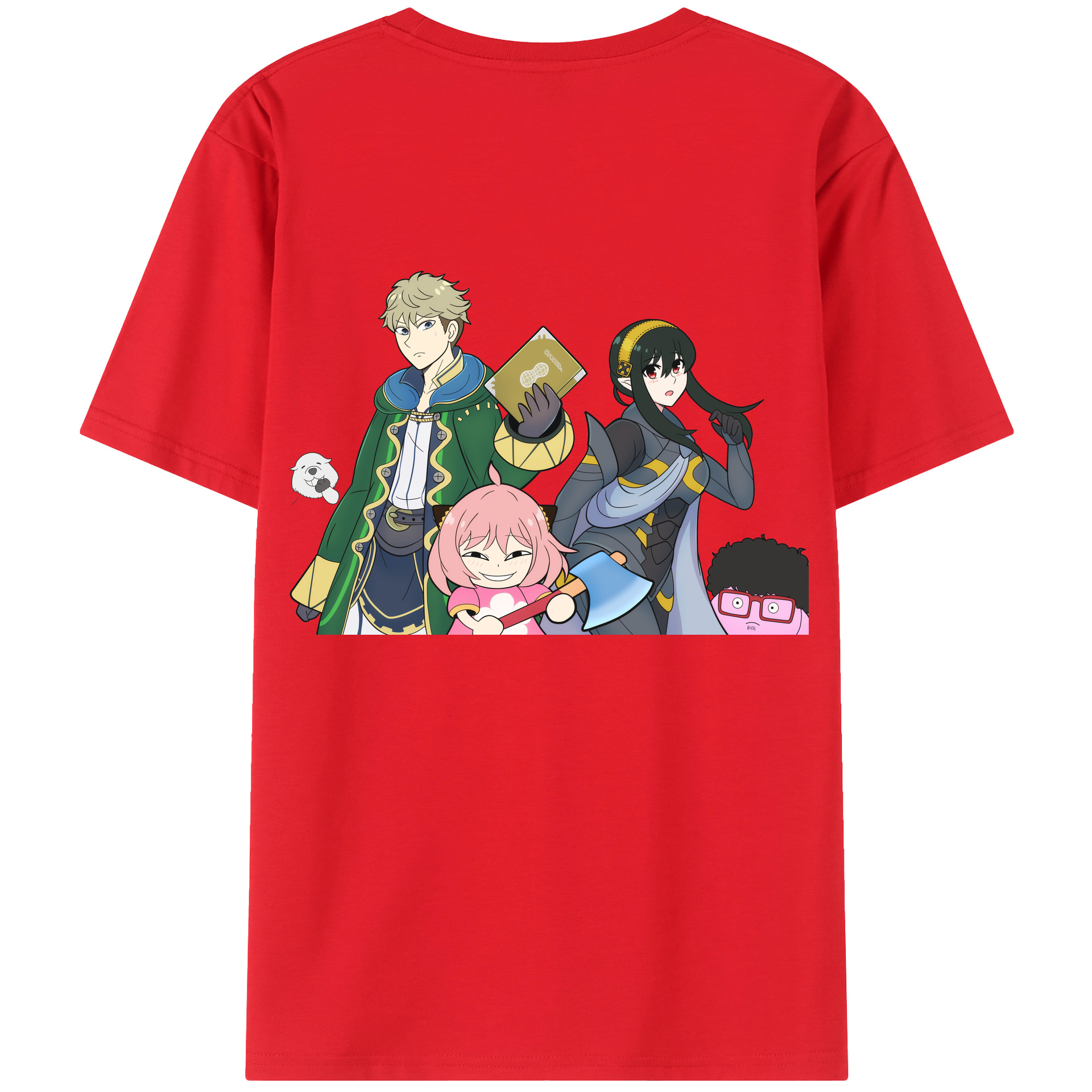 （画像用） SPY×FAMILY间谍家家酒 綿100％半袖Tシャツ（背面プリント）