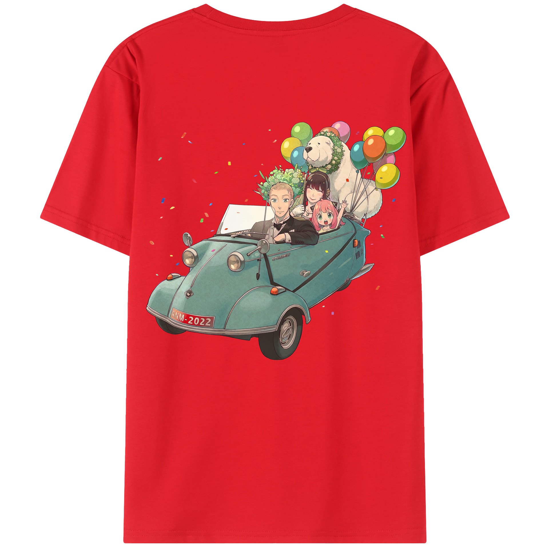 （画像用） SPY×FAMILY间谍家家酒 綿100％半袖Tシャツ（背面プリント）