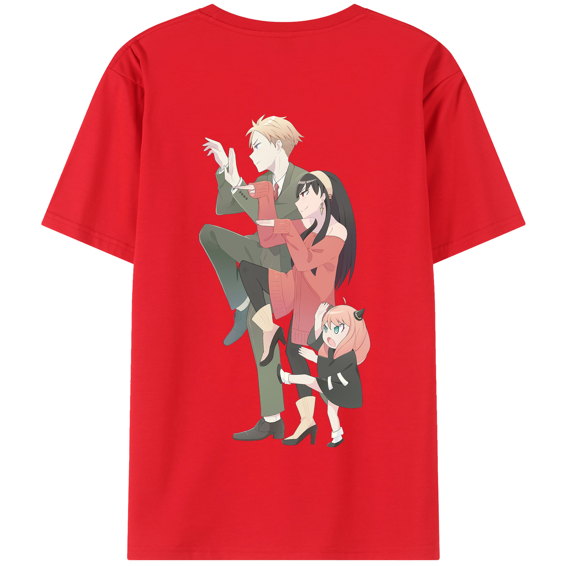 （画像用） SPY×FAMILY间谍家家酒 綿100％半袖Tシャツ（背面プリント）