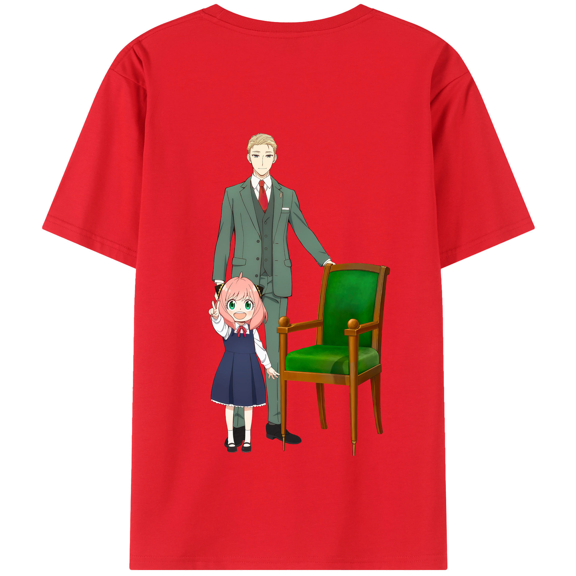 （画像用） SPY×FAMILY间谍家家酒 綿100％半袖Tシャツ（背面プリント）
