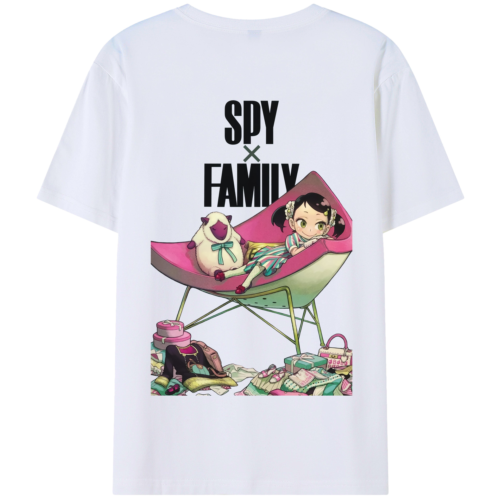 （画像用） SPY×FAMILY间谍家家酒 綿100％半袖Tシャツ（背面プリント）