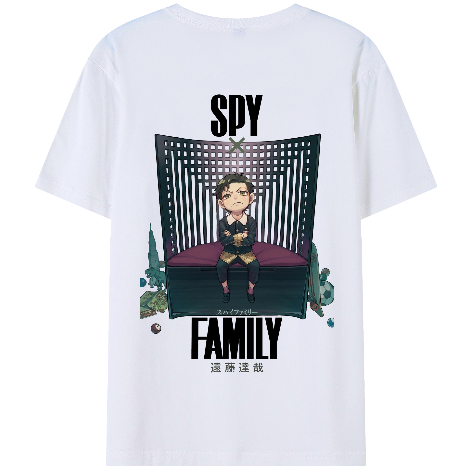 （画像用） SPY×FAMILY间谍家家酒 綿100％半袖Tシャツ（背面プリント）