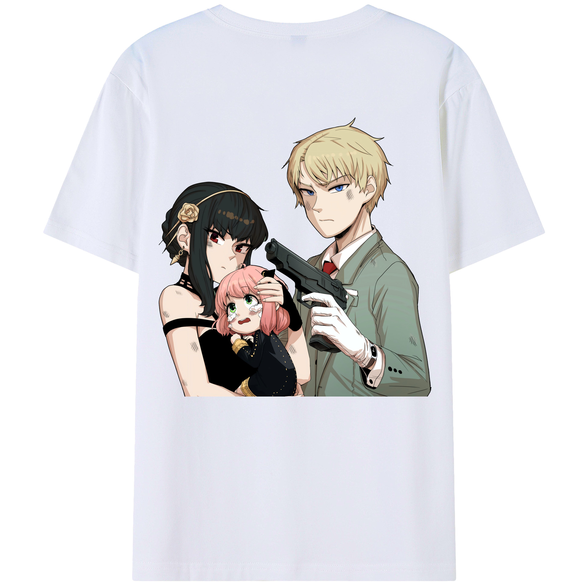 （画像用） SPY×FAMILY间谍家家酒 綿100％半袖Tシャツ（背面プリント）