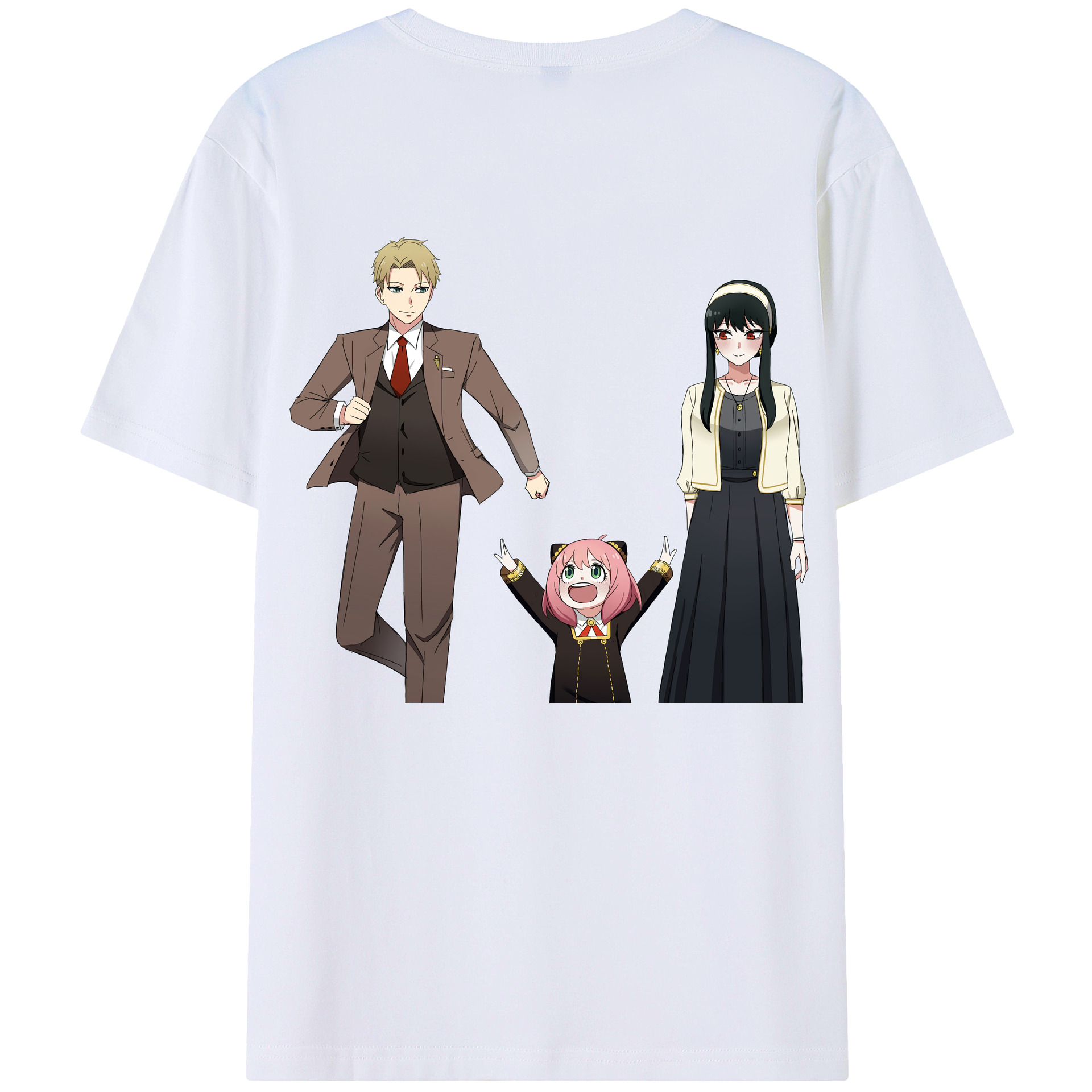 （画像用） SPY×FAMILY间谍家家酒 綿100％半袖Tシャツ（背面プリント）