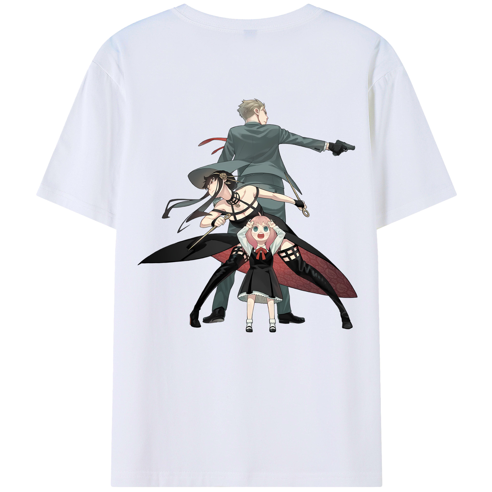 （画像用） SPY×FAMILY间谍家家酒 綿100％半袖Tシャツ（背面プリント）