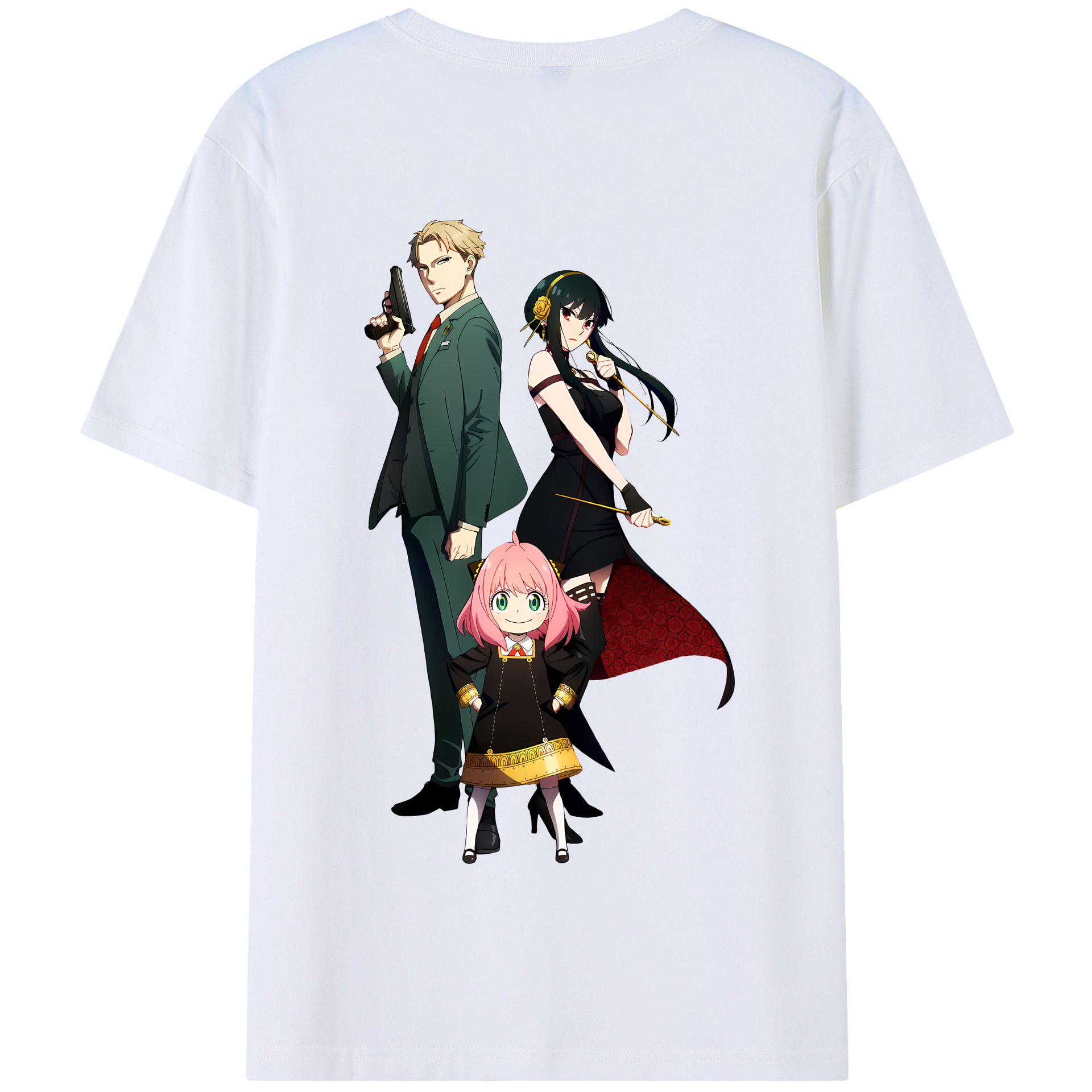 （画像用） SPY×FAMILY间谍家家酒 綿100％半袖Tシャツ（背面プリント）