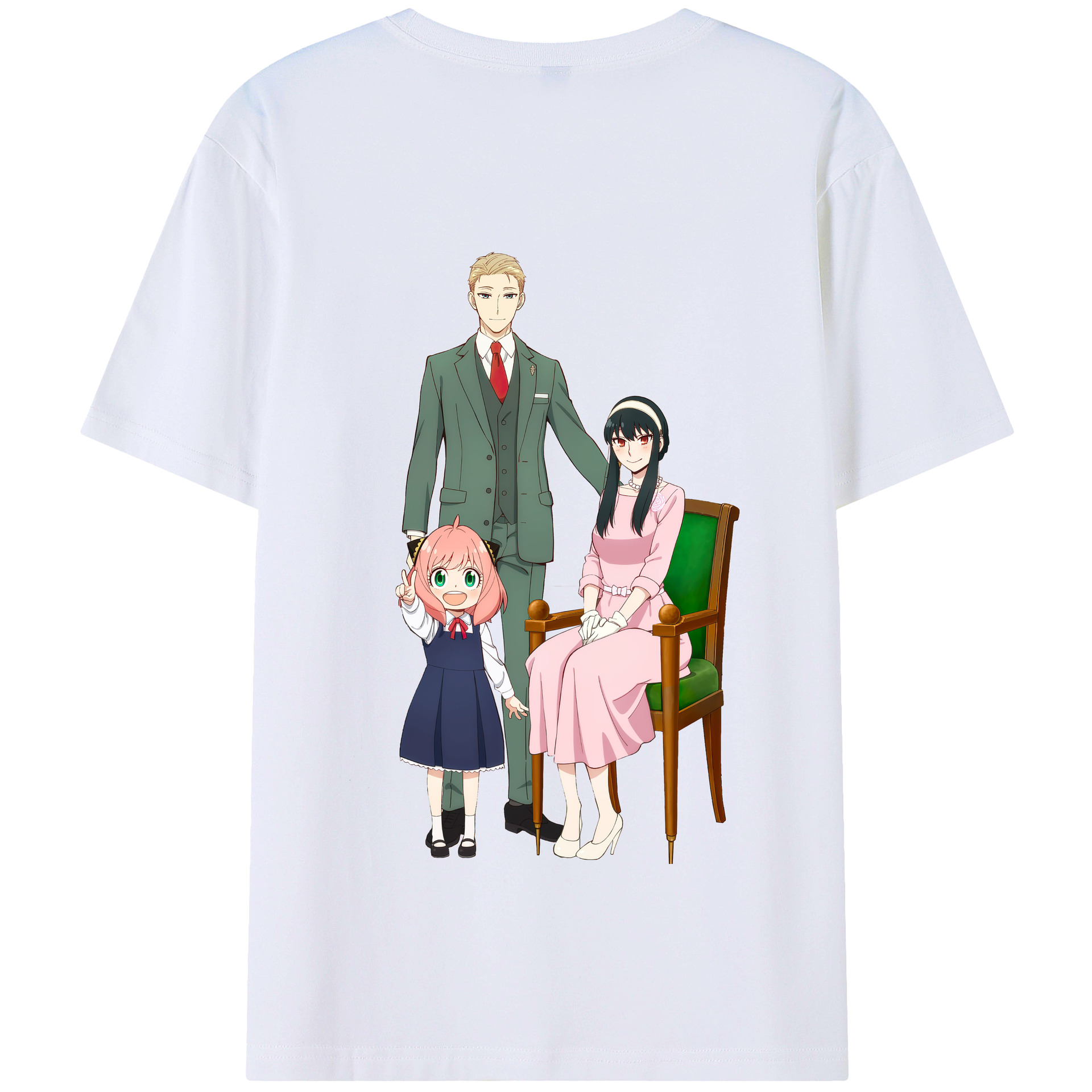 （画像用） SPY×FAMILY间谍家家酒 綿100％半袖Tシャツ（背面プリント）
