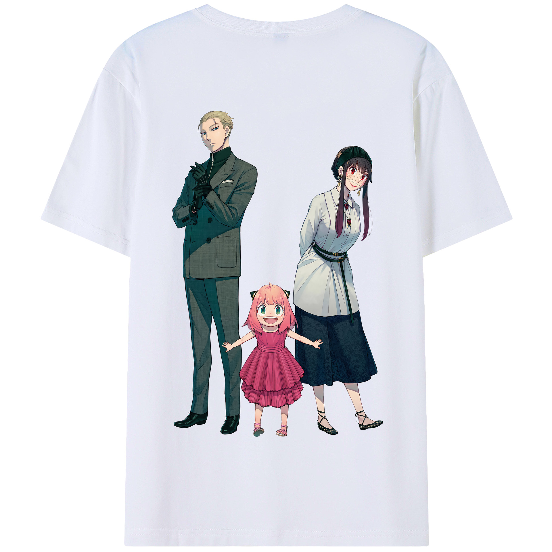 （画像用） SPY×FAMILY间谍家家酒 綿100％半袖Tシャツ（背面プリント）