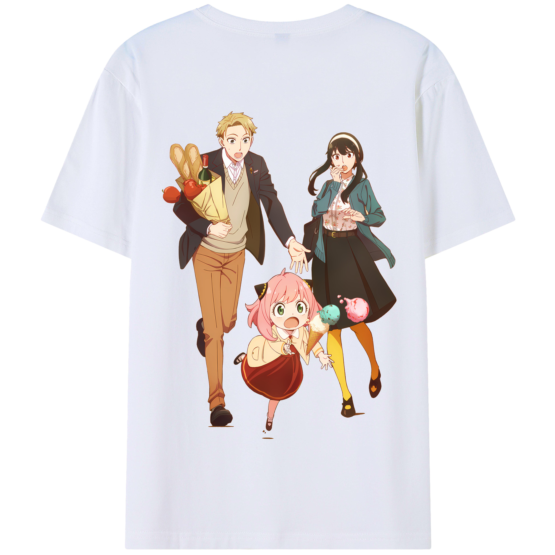 （画像用） SPY×FAMILY间谍家家酒 綿100％半袖Tシャツ（背面プリント）