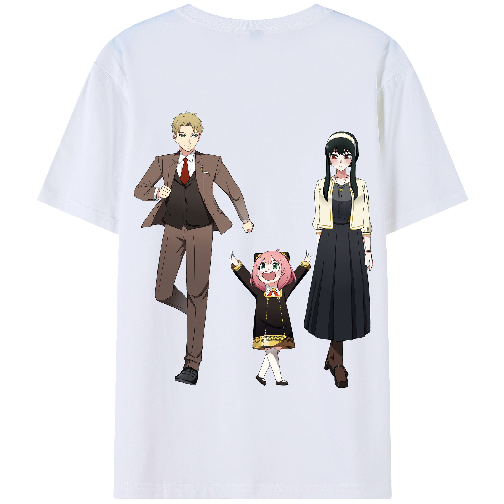 （画像用） SPY×FAMILY间谍家家酒 綿100％半袖Tシャツ（背面プリント）