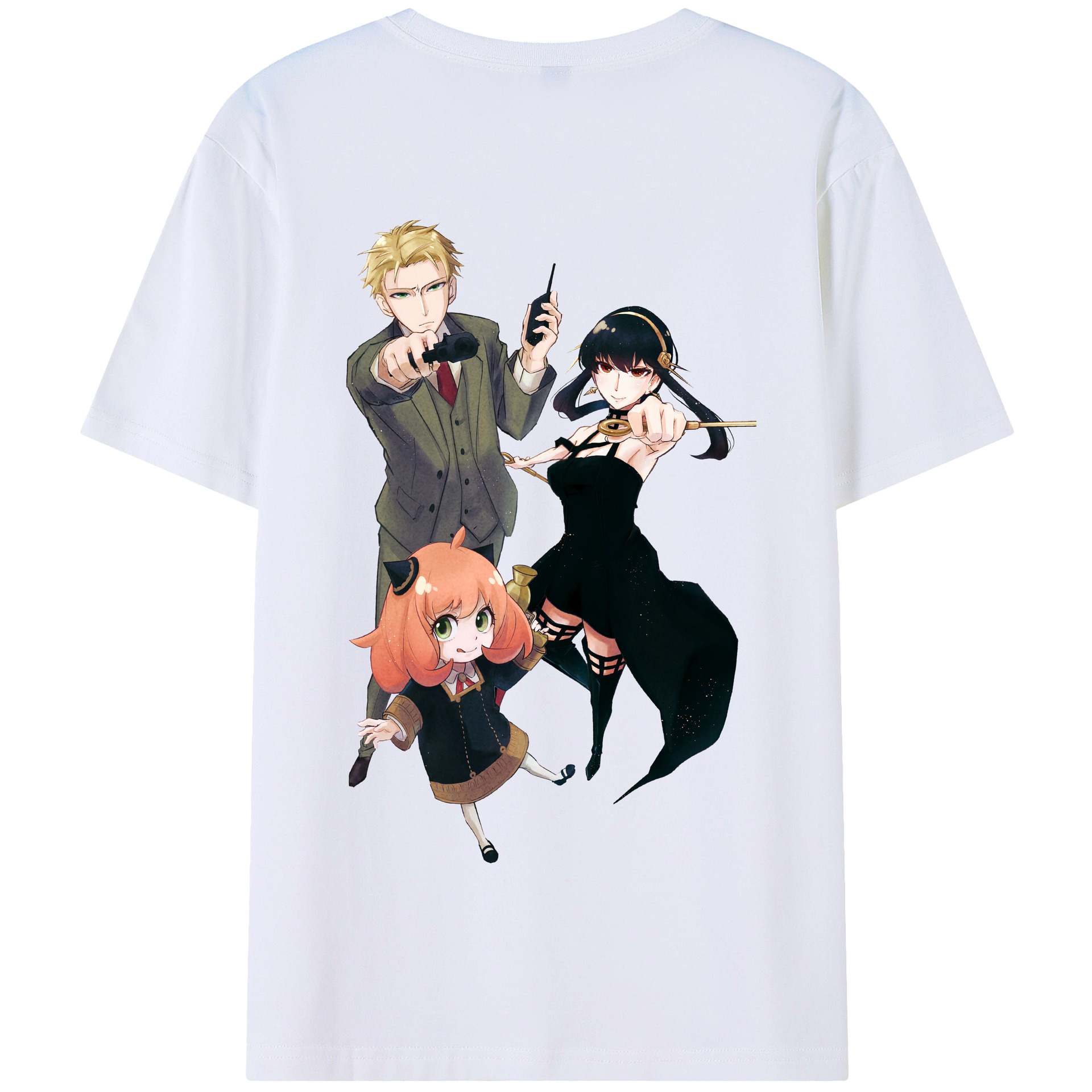 （画像用） SPY×FAMILY间谍家家酒 綿100％半袖Tシャツ（背面プリント）