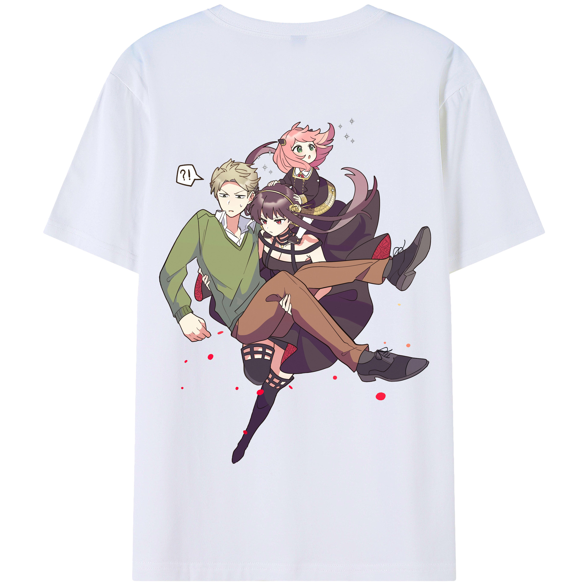 （画像用） SPY×FAMILY间谍家家酒 綿100％半袖Tシャツ（背面プリント）