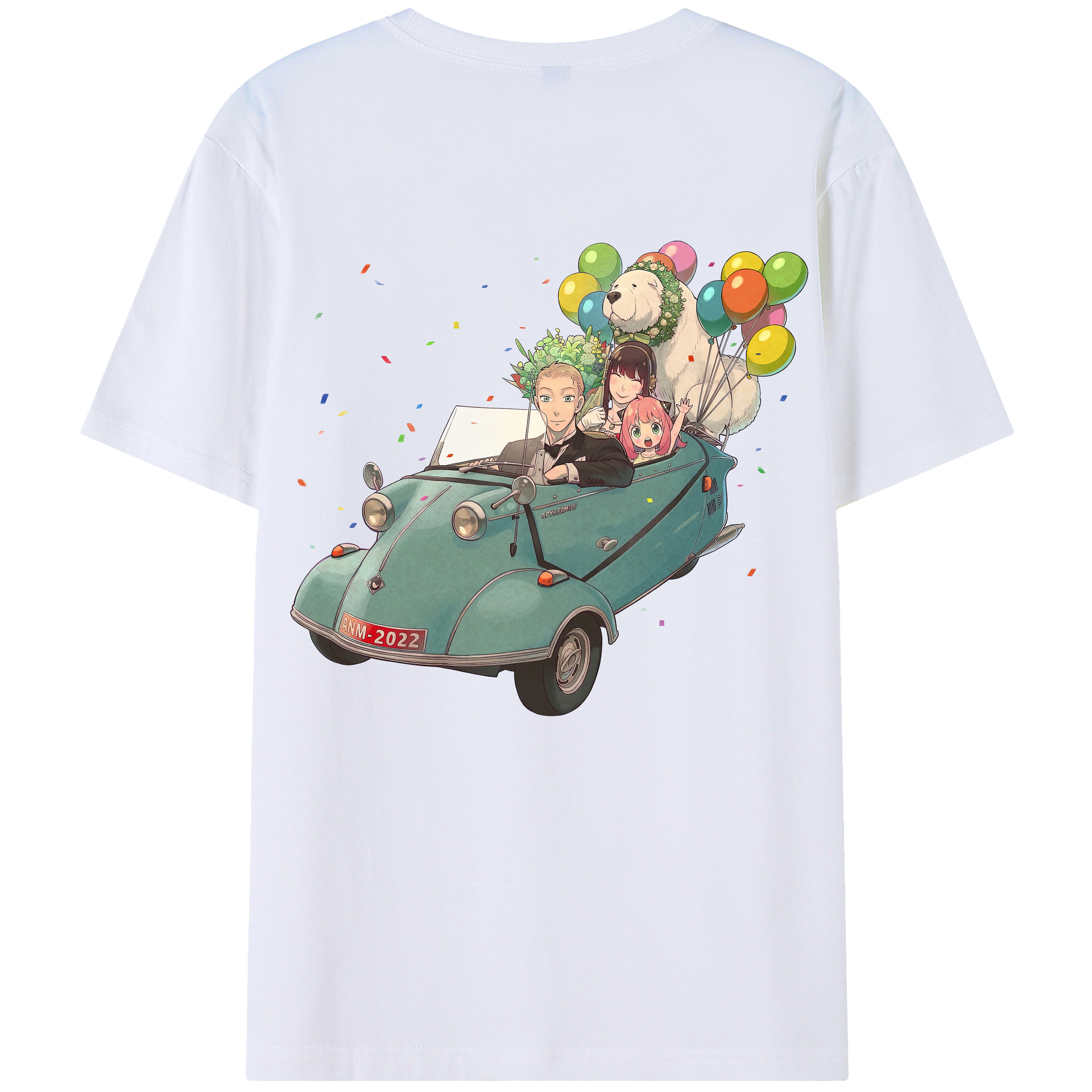 （画像用） SPY×FAMILY间谍家家酒 綿100％半袖Tシャツ（背面プリント）