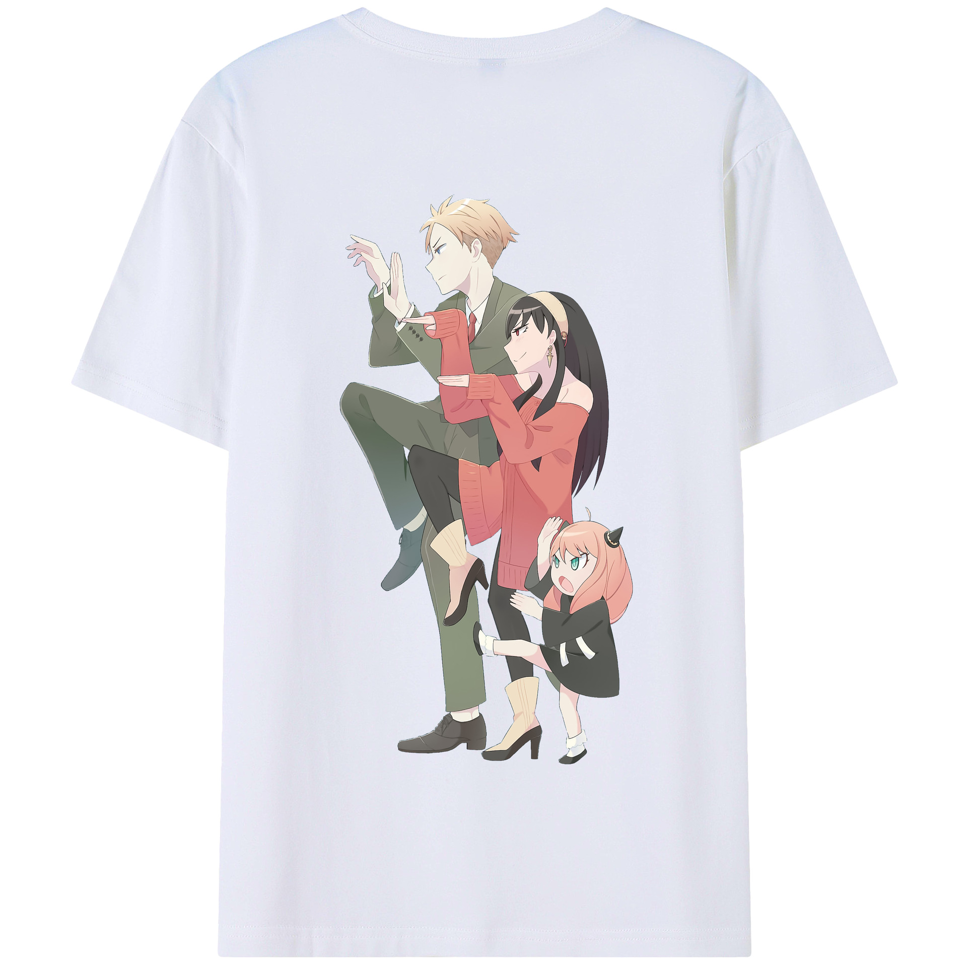 （画像用） SPY×FAMILY间谍家家酒 綿100％半袖Tシャツ（背面プリント）
