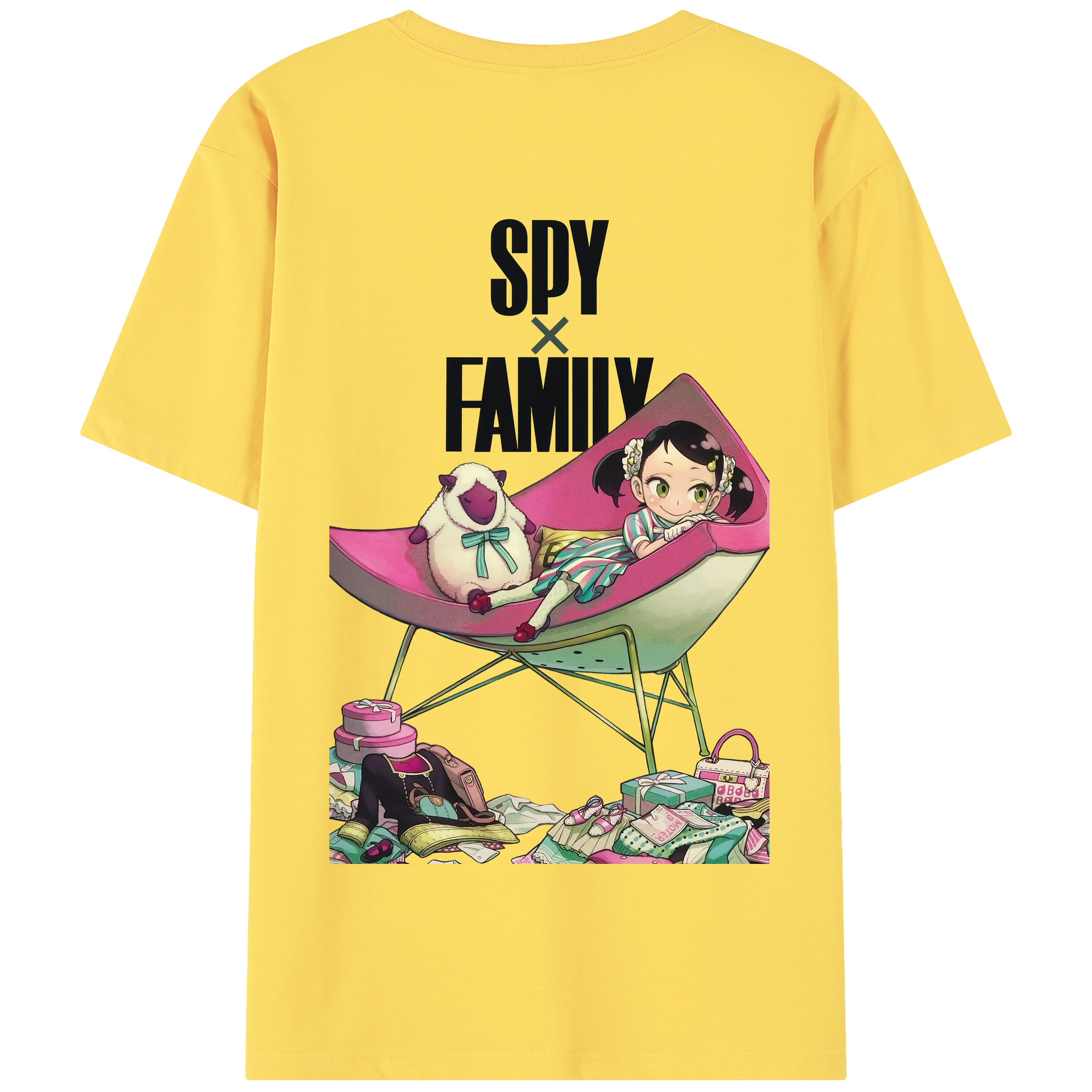 （画像用） SPY×FAMILY间谍家家酒 綿100％半袖Tシャツ（背面プリント）