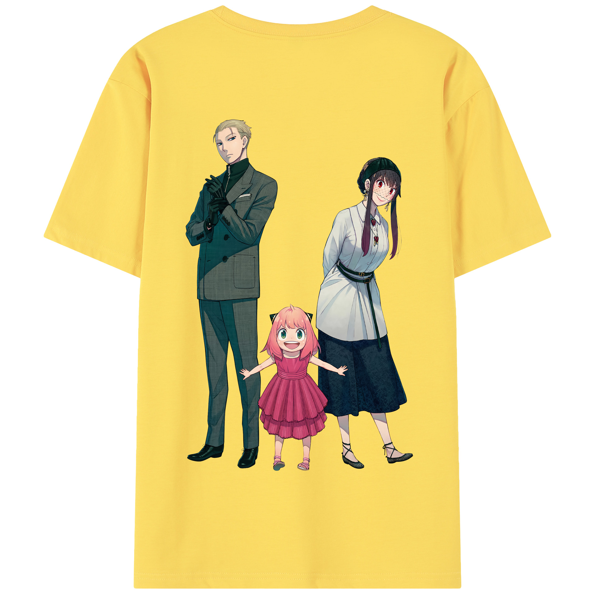 （画像用） SPY×FAMILY间谍家家酒 綿100％半袖Tシャツ（背面プリント）
