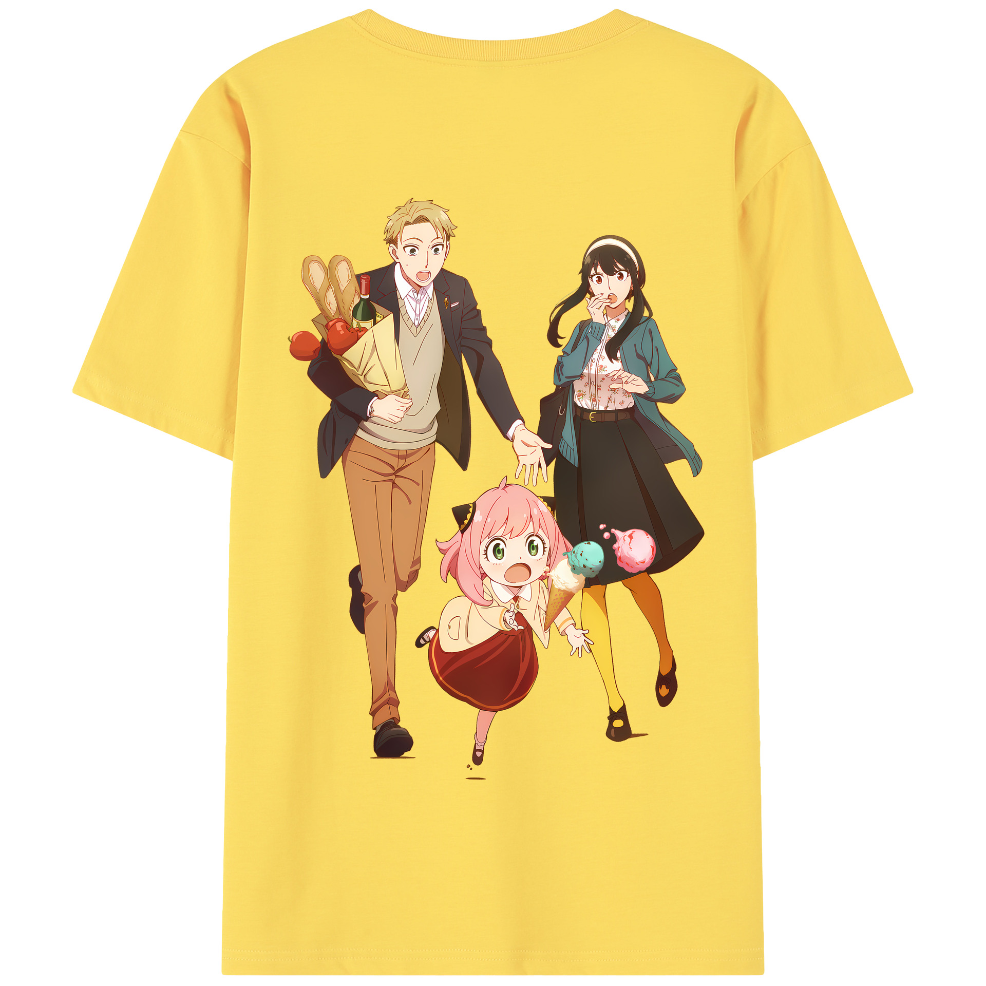 （画像用） SPY×FAMILY间谍家家酒 綿100％半袖Tシャツ（背面プリント）