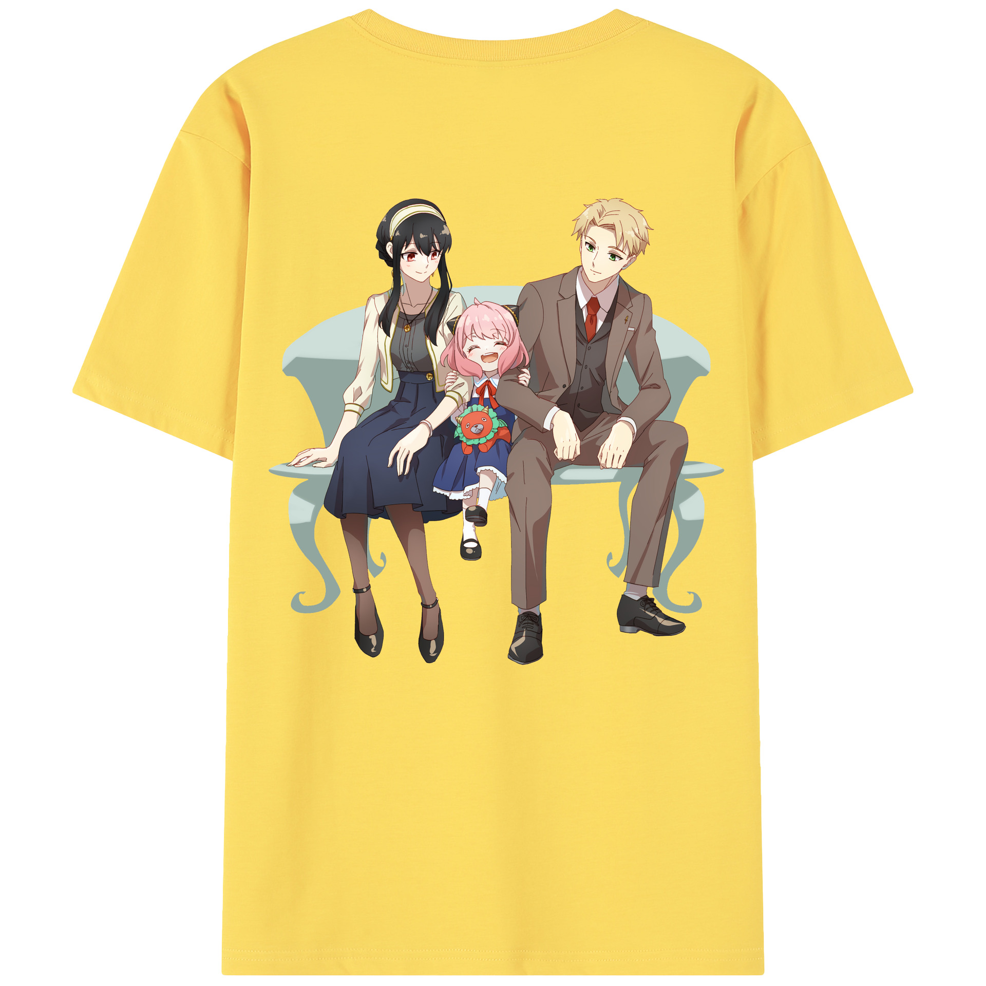 （画像用） SPY×FAMILY间谍家家酒 綿100％半袖Tシャツ（背面プリント）