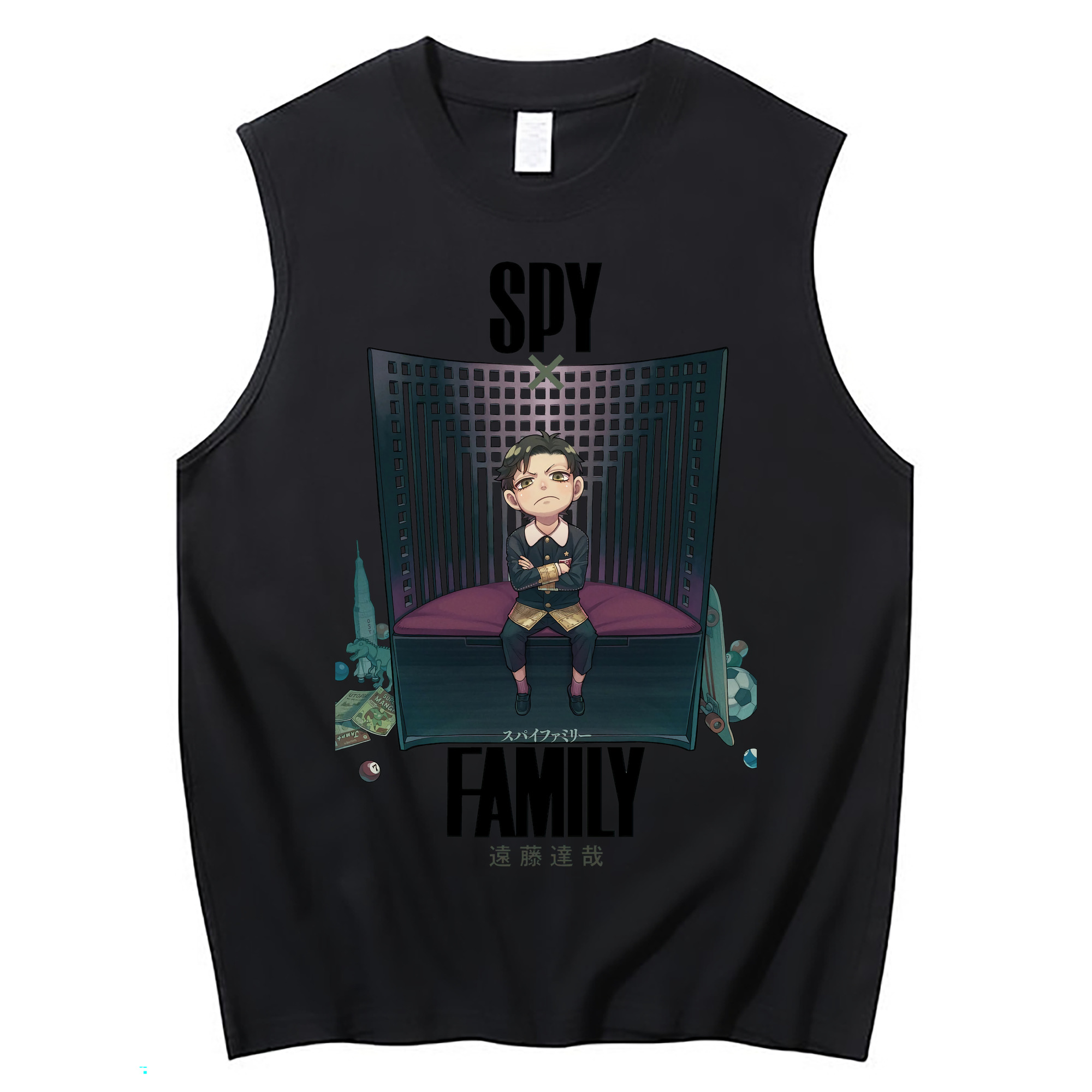 （画像用） SPY×FAMILY间谍家家酒 コットン100％タンクトップ（フロントプリント）