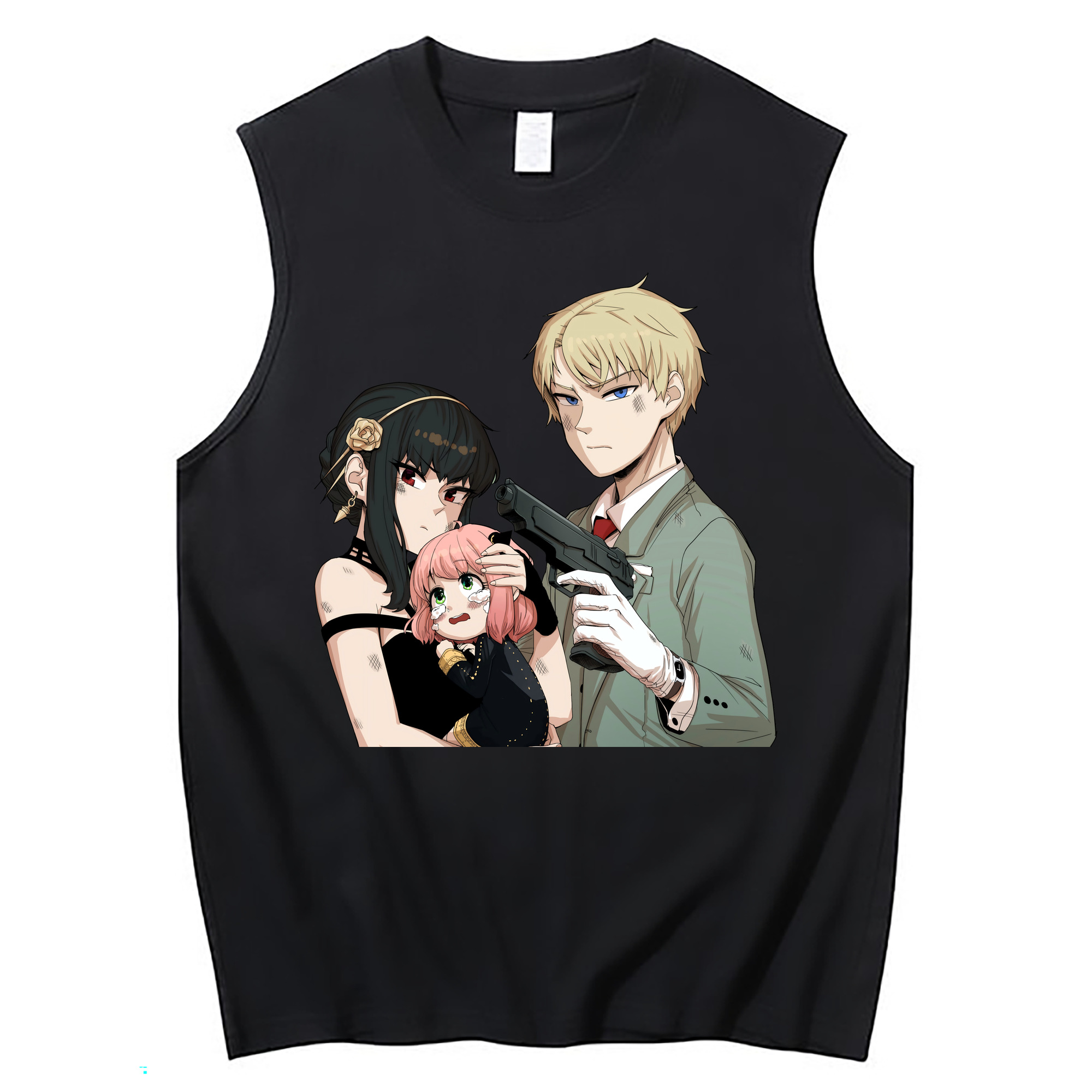 （画像用） SPY×FAMILY间谍家家酒 コットン100％タンクトップ（フロントプリント）