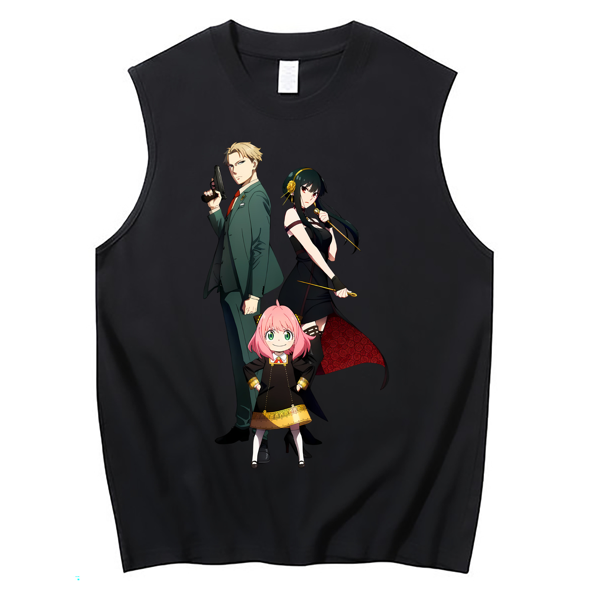 （画像用） SPY×FAMILY间谍家家酒 コットン100％タンクトップ（フロントプリント）