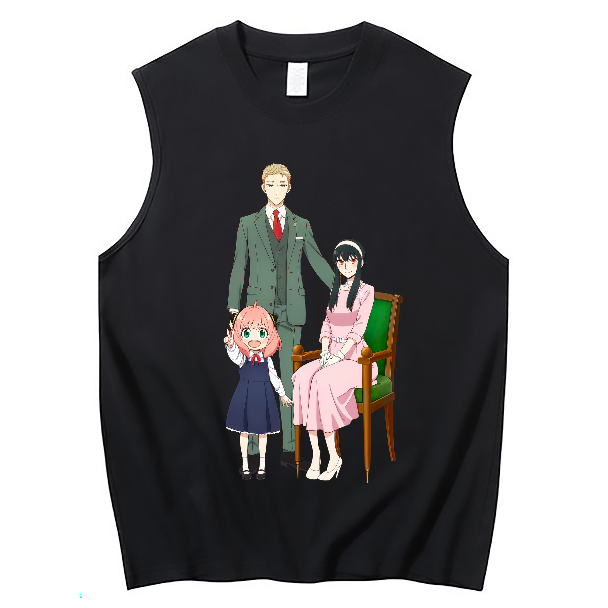 （画像用） SPY×FAMILY间谍家家酒 コットン100％タンクトップ（フロントプリント）