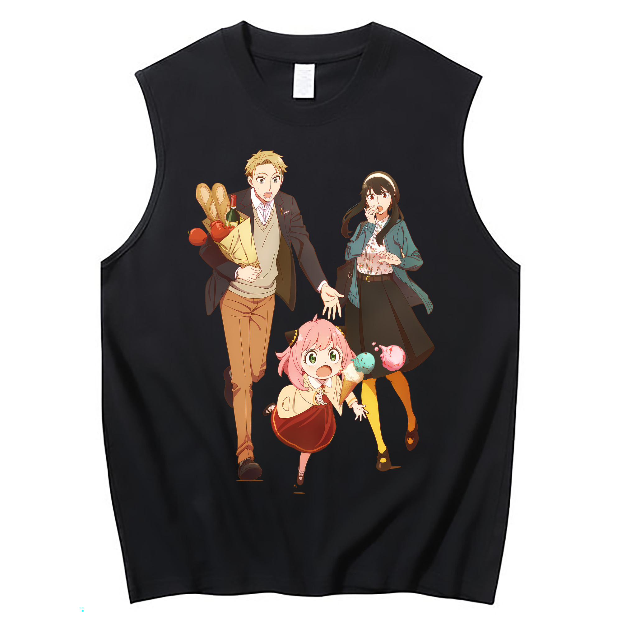 （画像用） SPY×FAMILY间谍家家酒 コットン100％タンクトップ（フロントプリント）