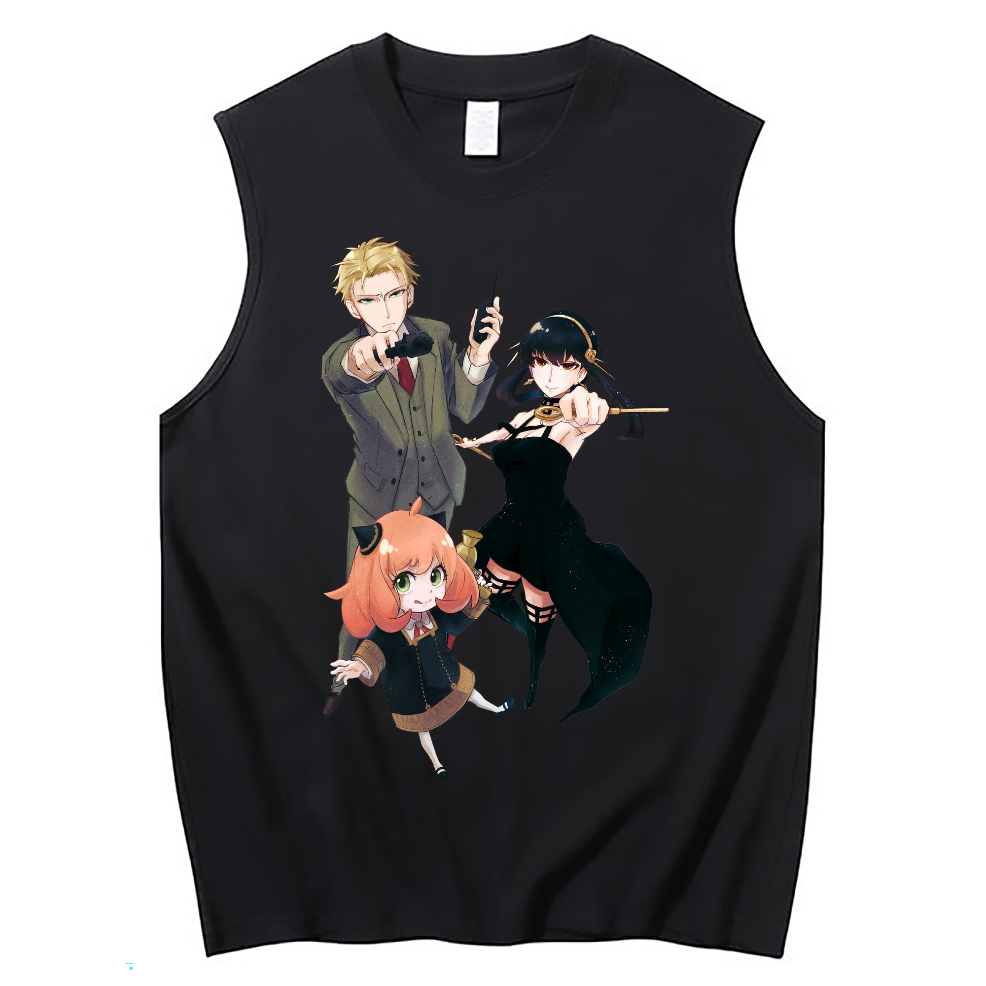 （画像用） SPY×FAMILY间谍家家酒 コットン100％タンクトップ（フロントプリント）
