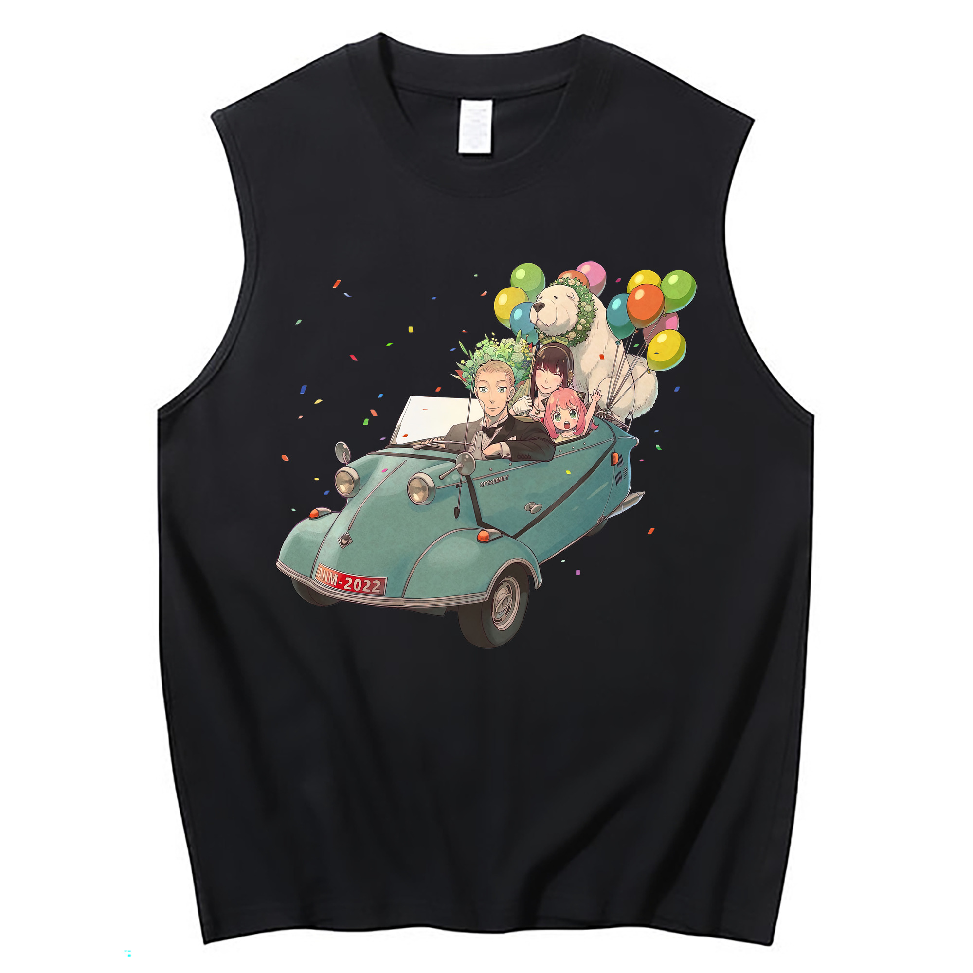 （画像用） SPY×FAMILY间谍家家酒 コットン100％タンクトップ（フロントプリント）
