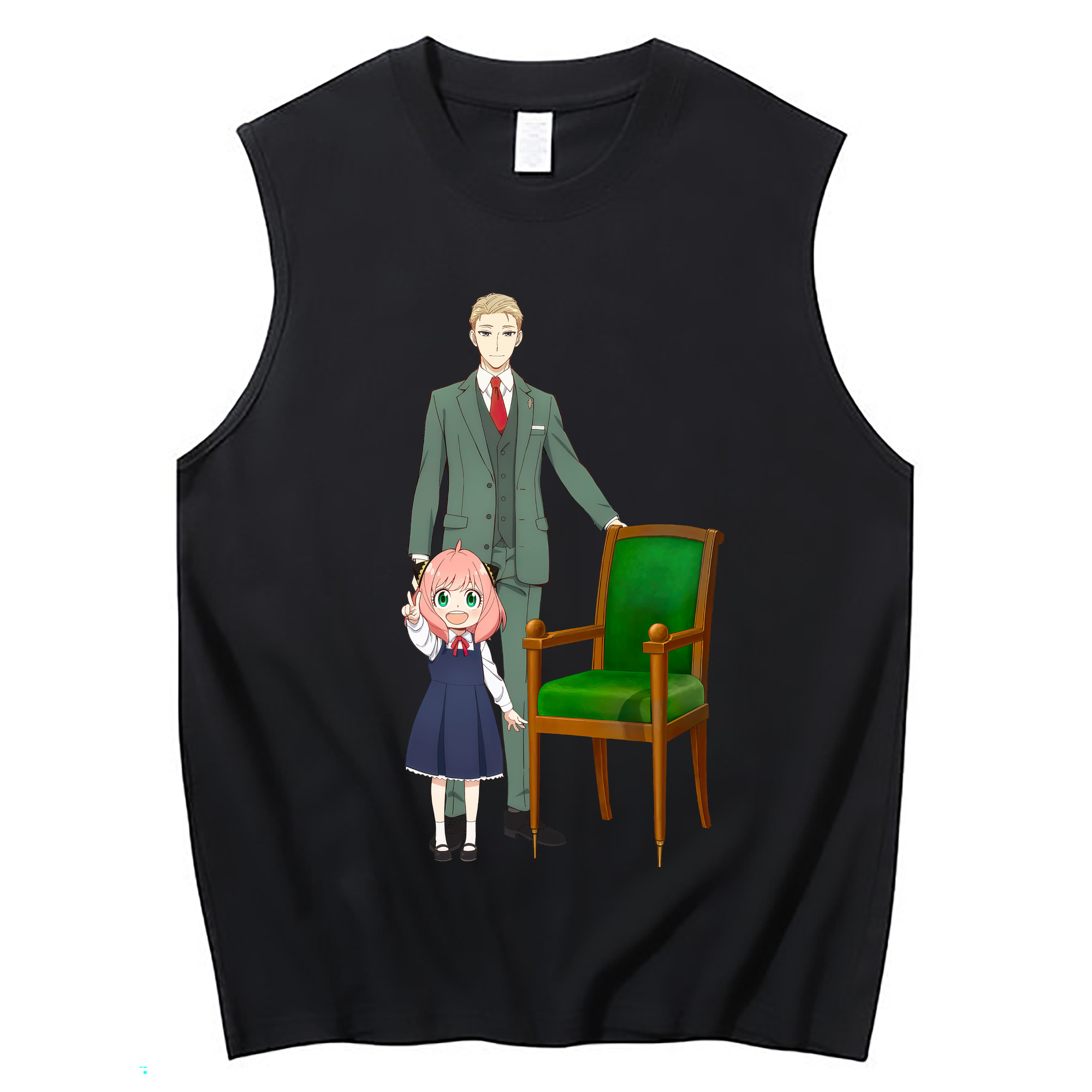 （画像用） SPY×FAMILY间谍家家酒 コットン100％タンクトップ（フロントプリント）