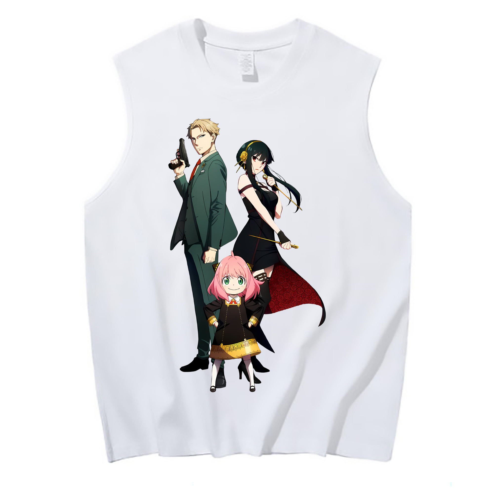 （画像用） SPY×FAMILY间谍家家酒 コットン100％タンクトップ（フロントプリント）