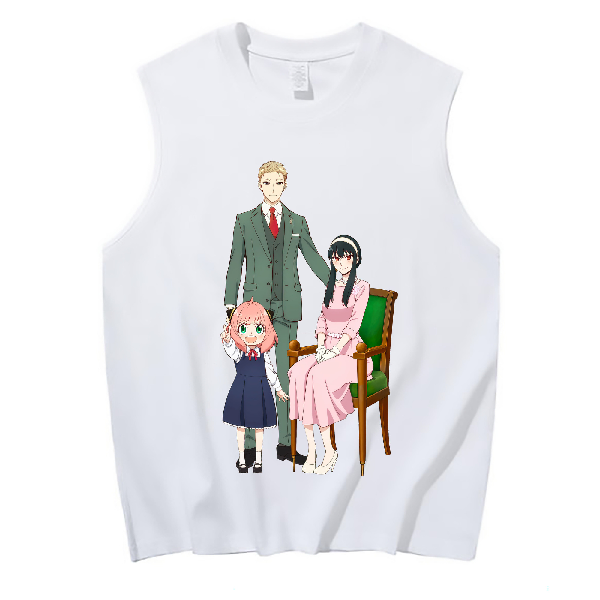 （画像用） SPY×FAMILY间谍家家酒 コットン100％タンクトップ（フロントプリント）