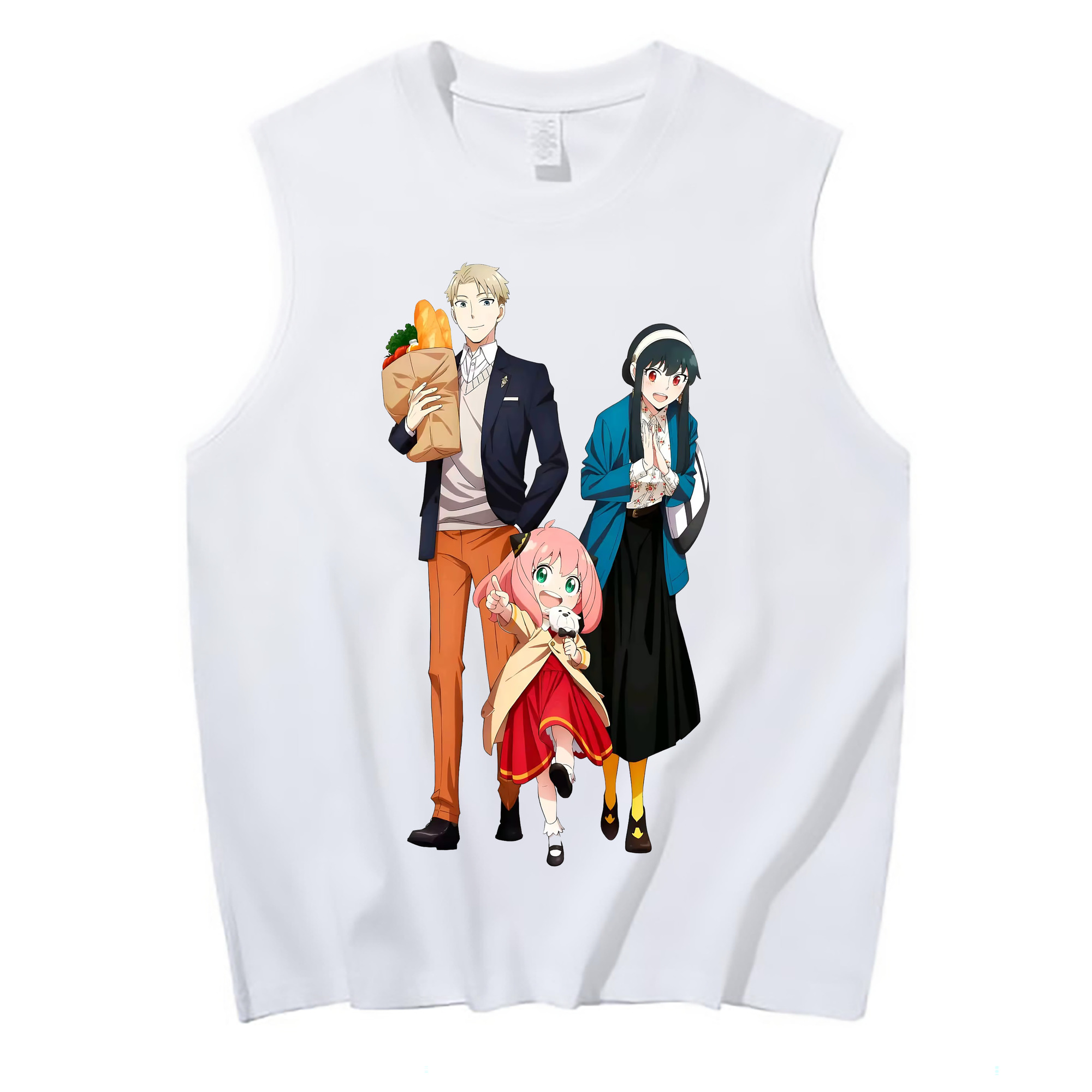 （画像用） SPY×FAMILY间谍家家酒 コットン100％タンクトップ（フロントプリント）