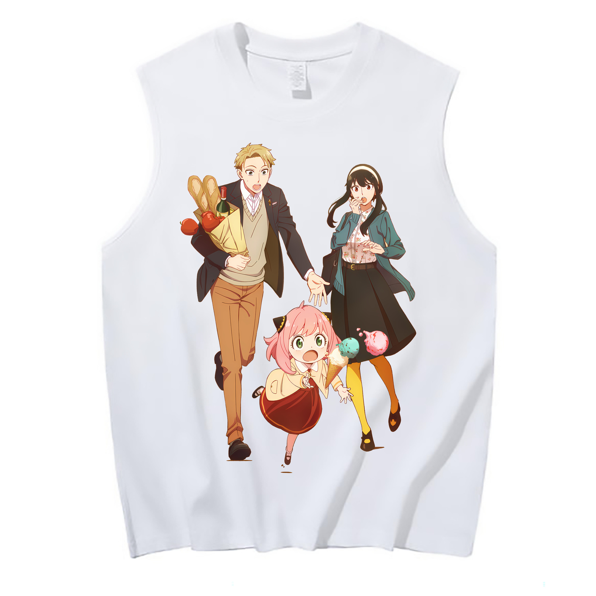 （画像用） SPY×FAMILY间谍家家酒 コットン100％タンクトップ（フロントプリント）