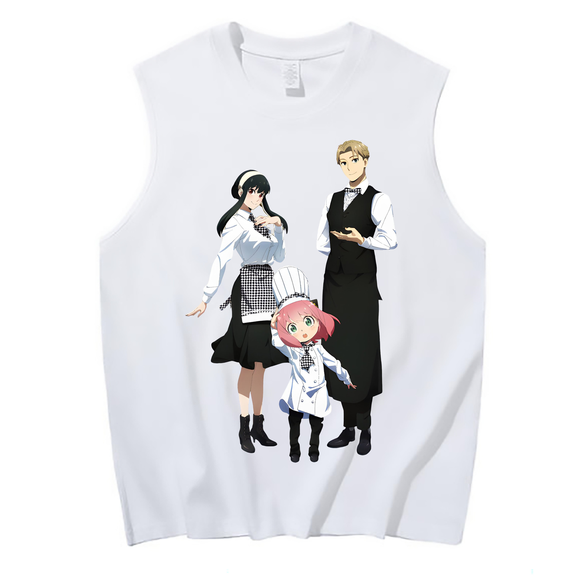 （画像用） SPY×FAMILY间谍家家酒 コットン100％タンクトップ（フロントプリント）
