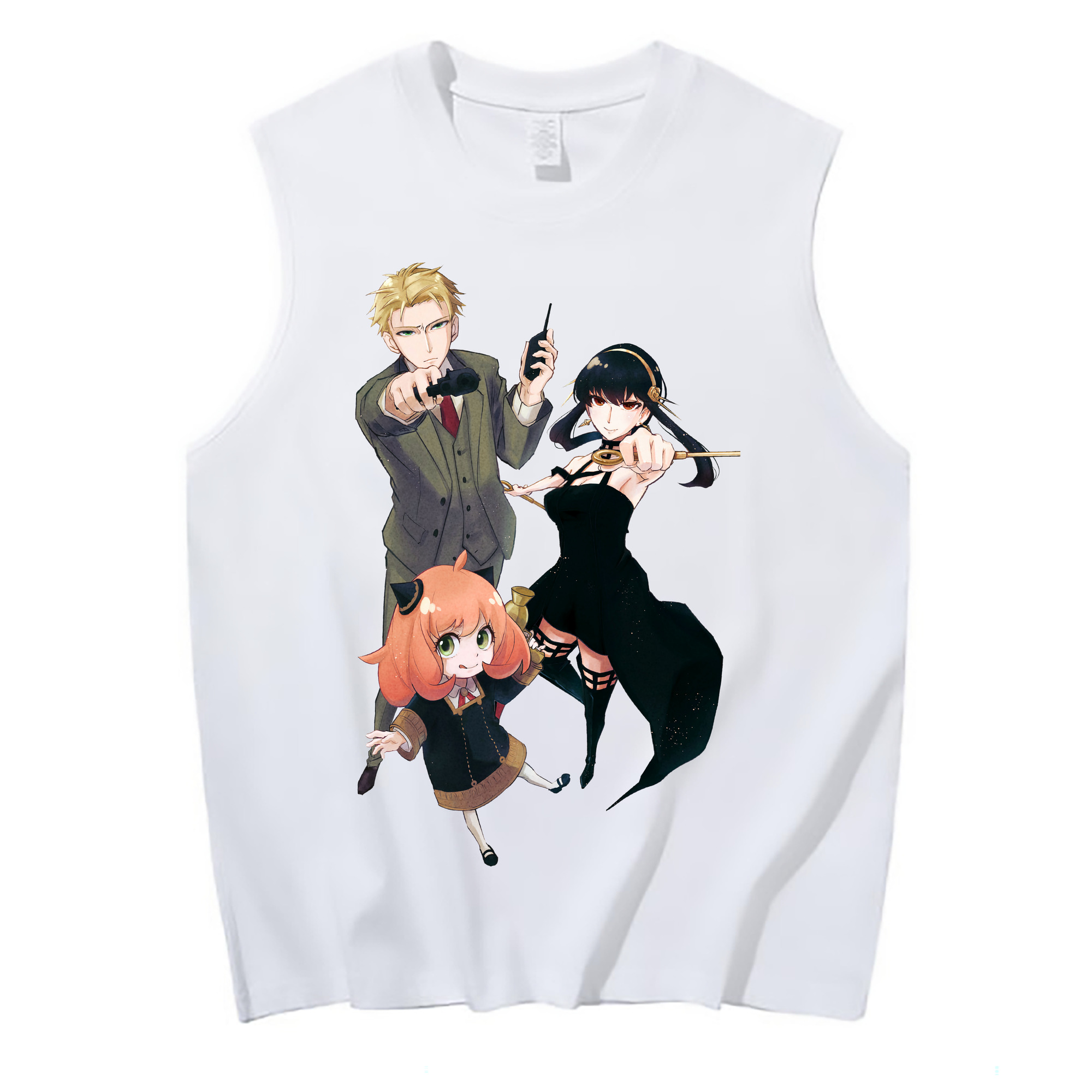 （画像用） SPY×FAMILY间谍家家酒 コットン100％タンクトップ（フロントプリント）