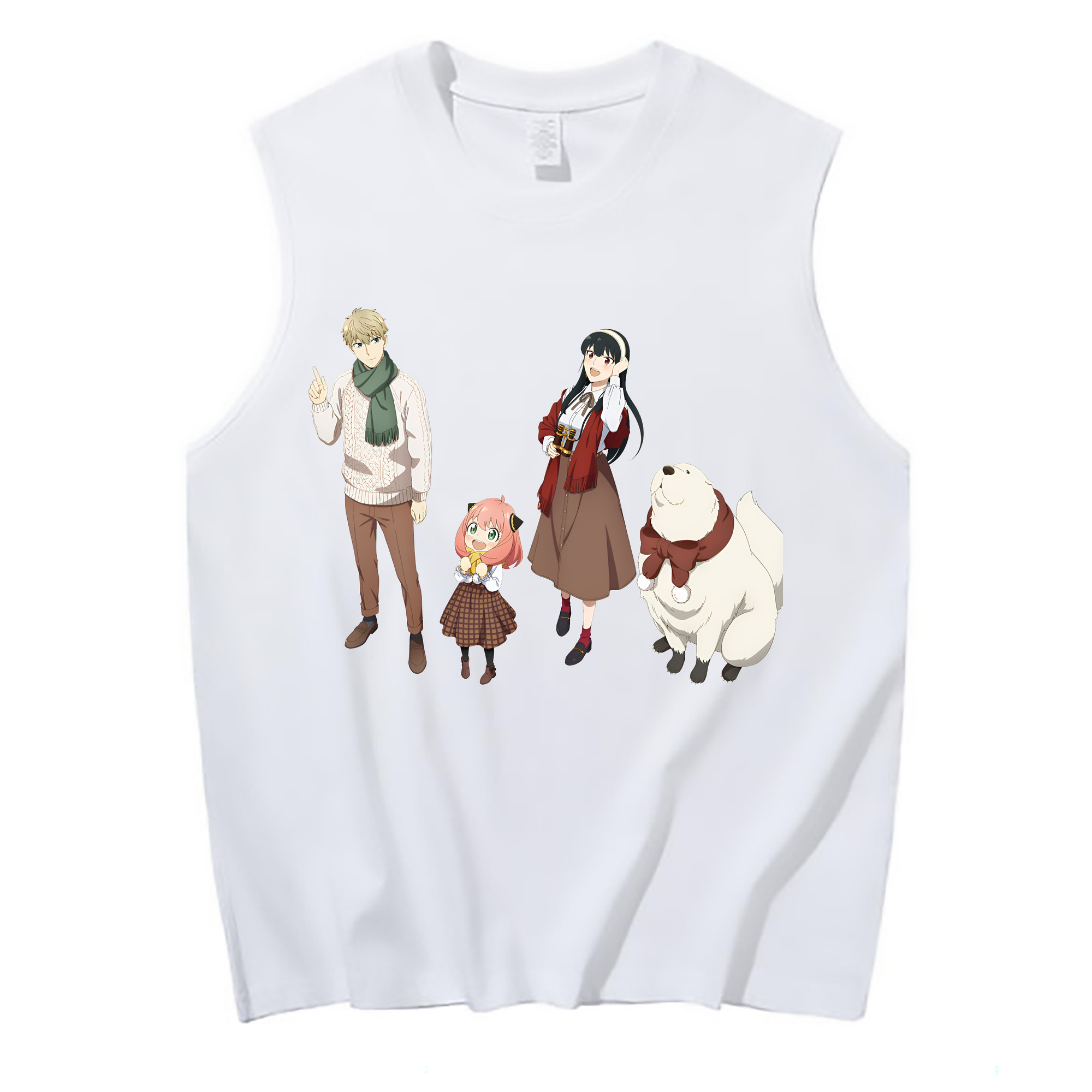 （画像用） SPY×FAMILY间谍家家酒 コットン100％タンクトップ（フロントプリント）