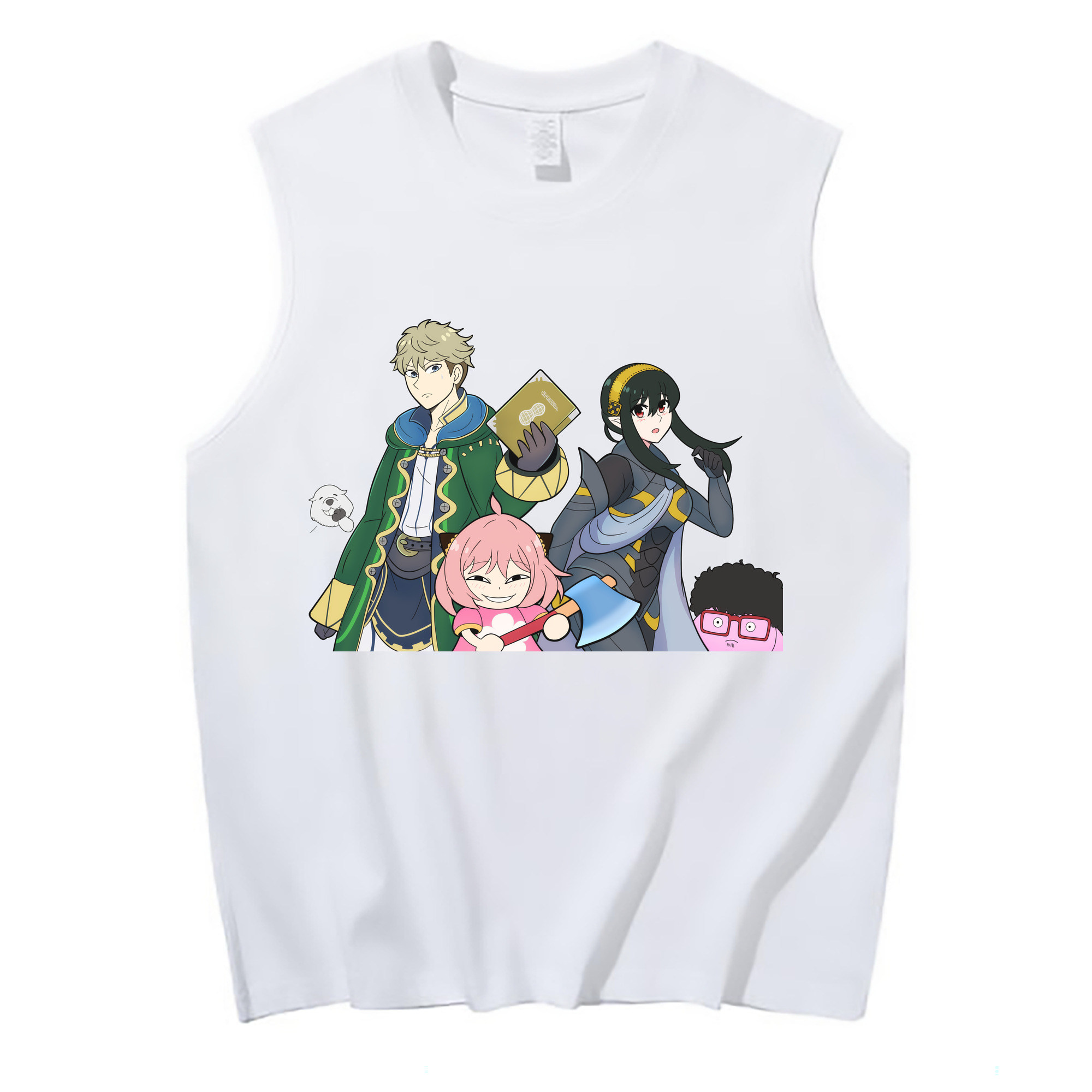 （画像用） SPY×FAMILY间谍家家酒 コットン100％タンクトップ（フロントプリント）