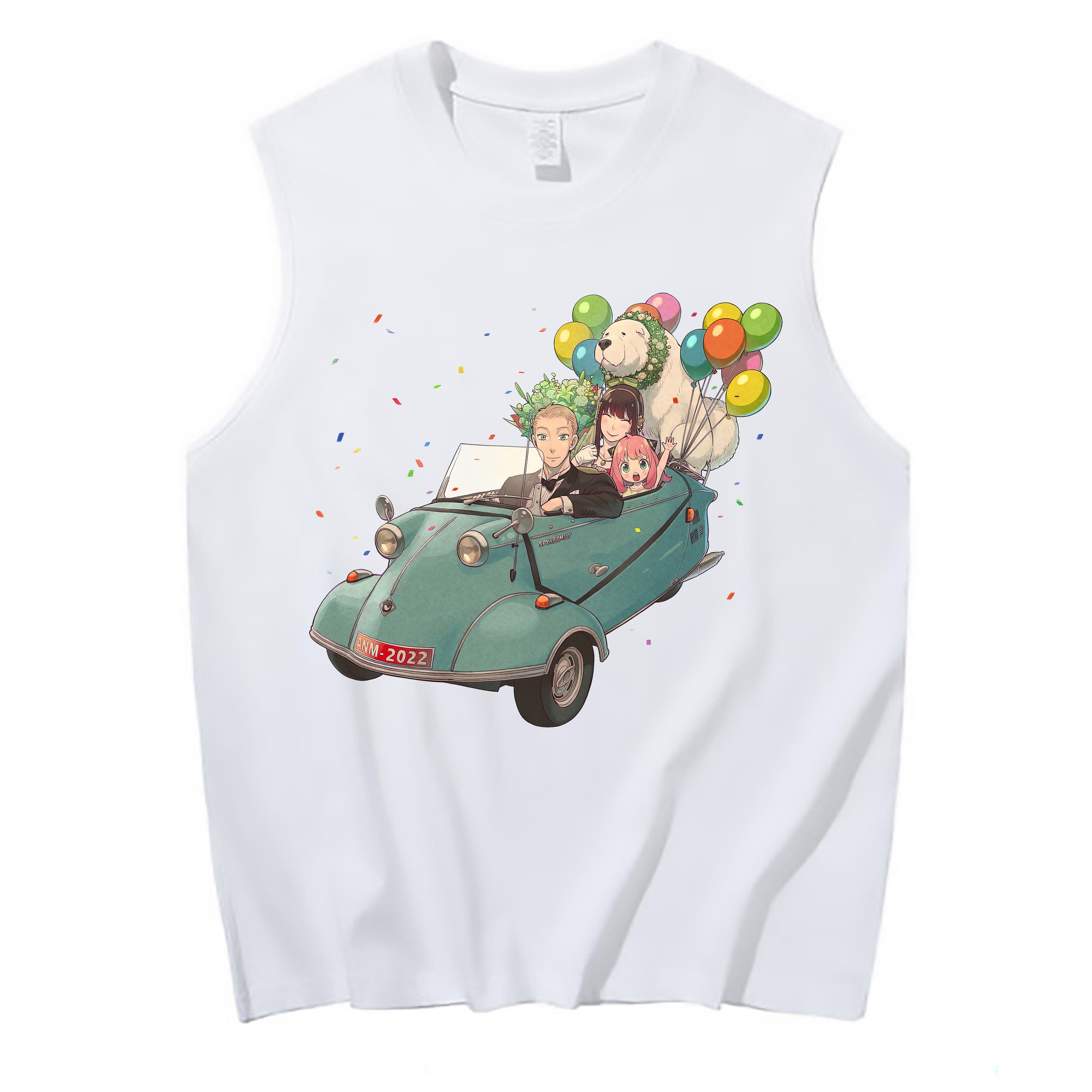 （画像用） SPY×FAMILY间谍家家酒 コットン100％タンクトップ（フロントプリント）