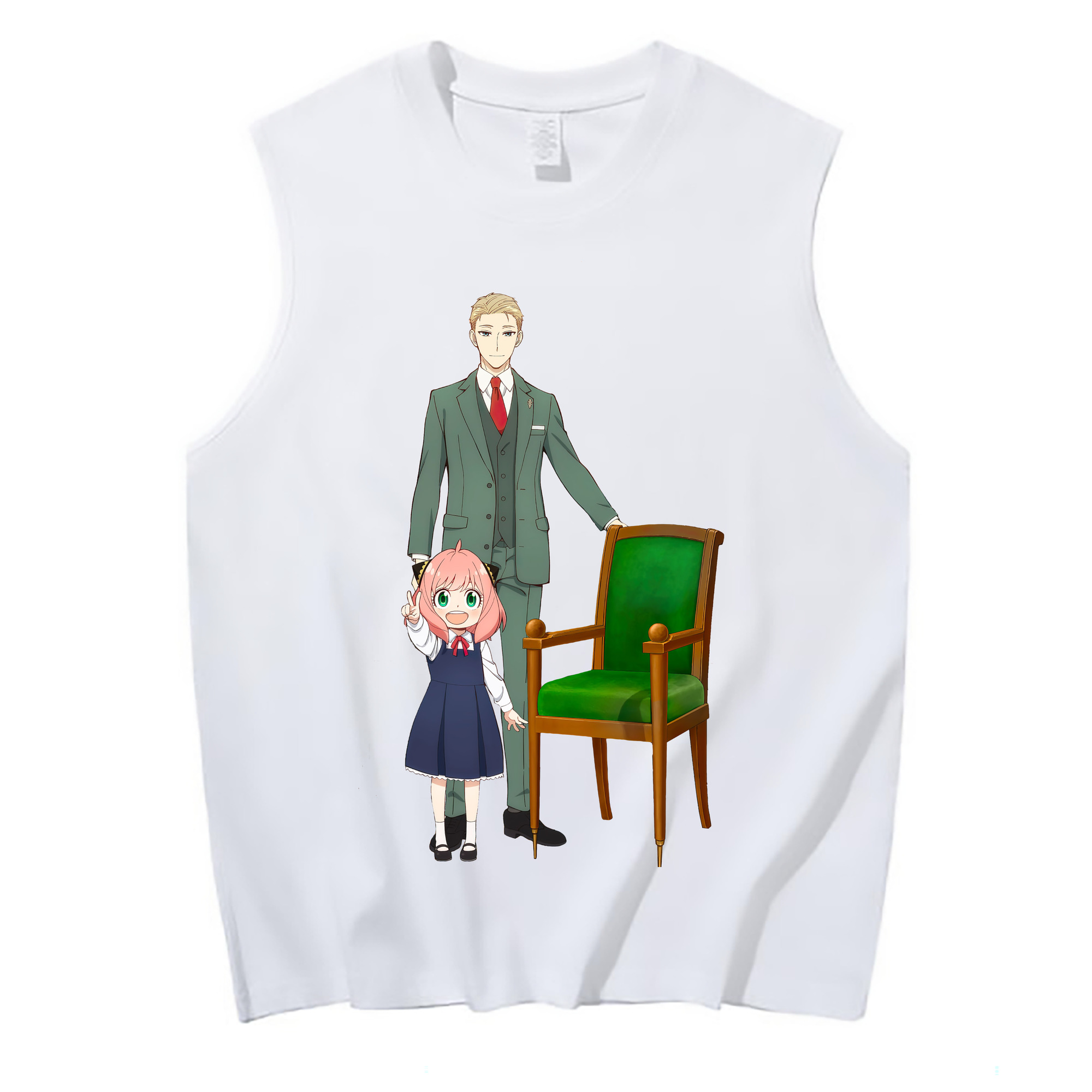 （画像用） SPY×FAMILY间谍家家酒 コットン100％タンクトップ（フロントプリント）